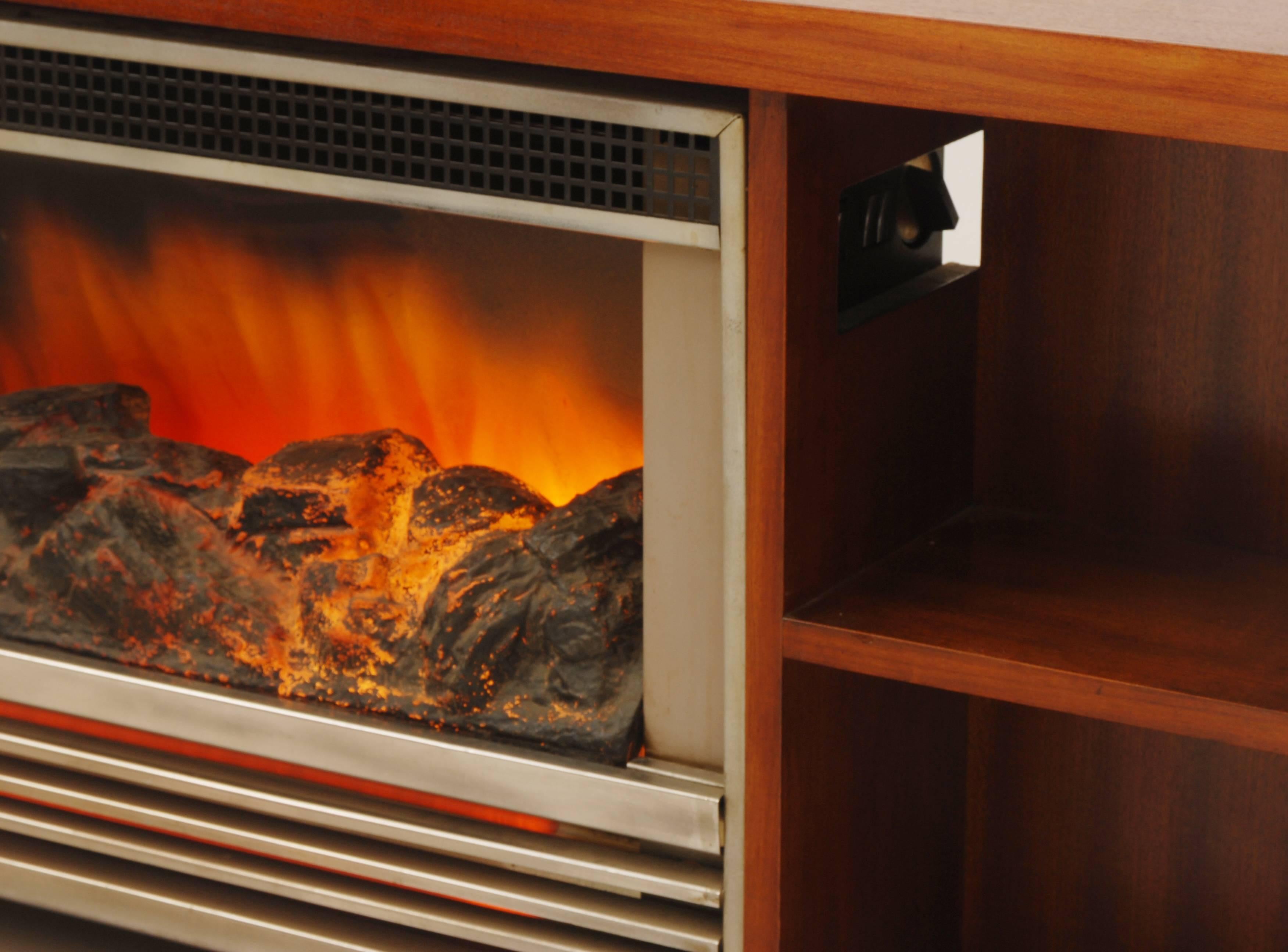 1960s electric fireplace