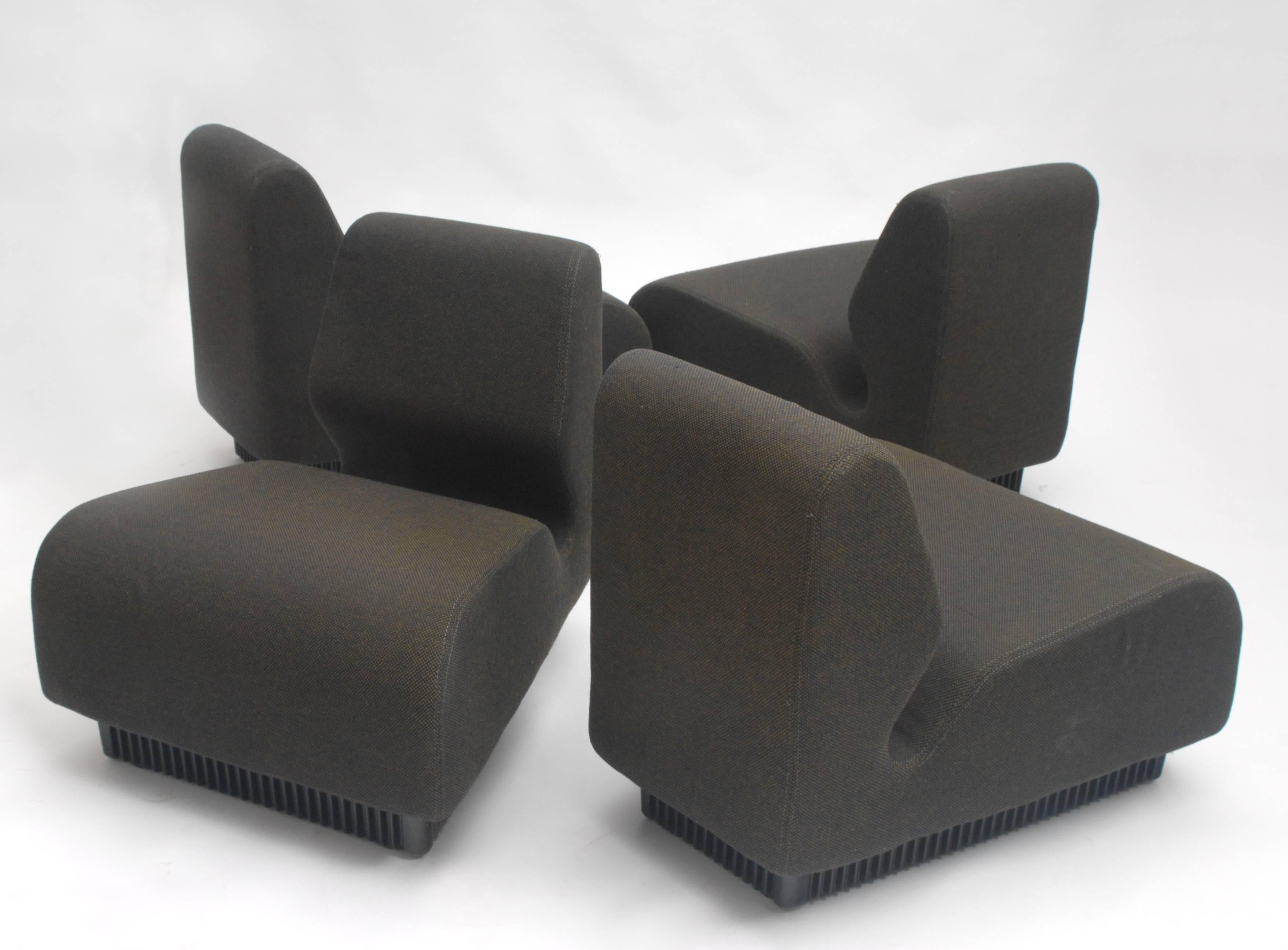 Modular sofa designed by Don Chadwick, possibility of use separately. Made by Hermann Miller.
