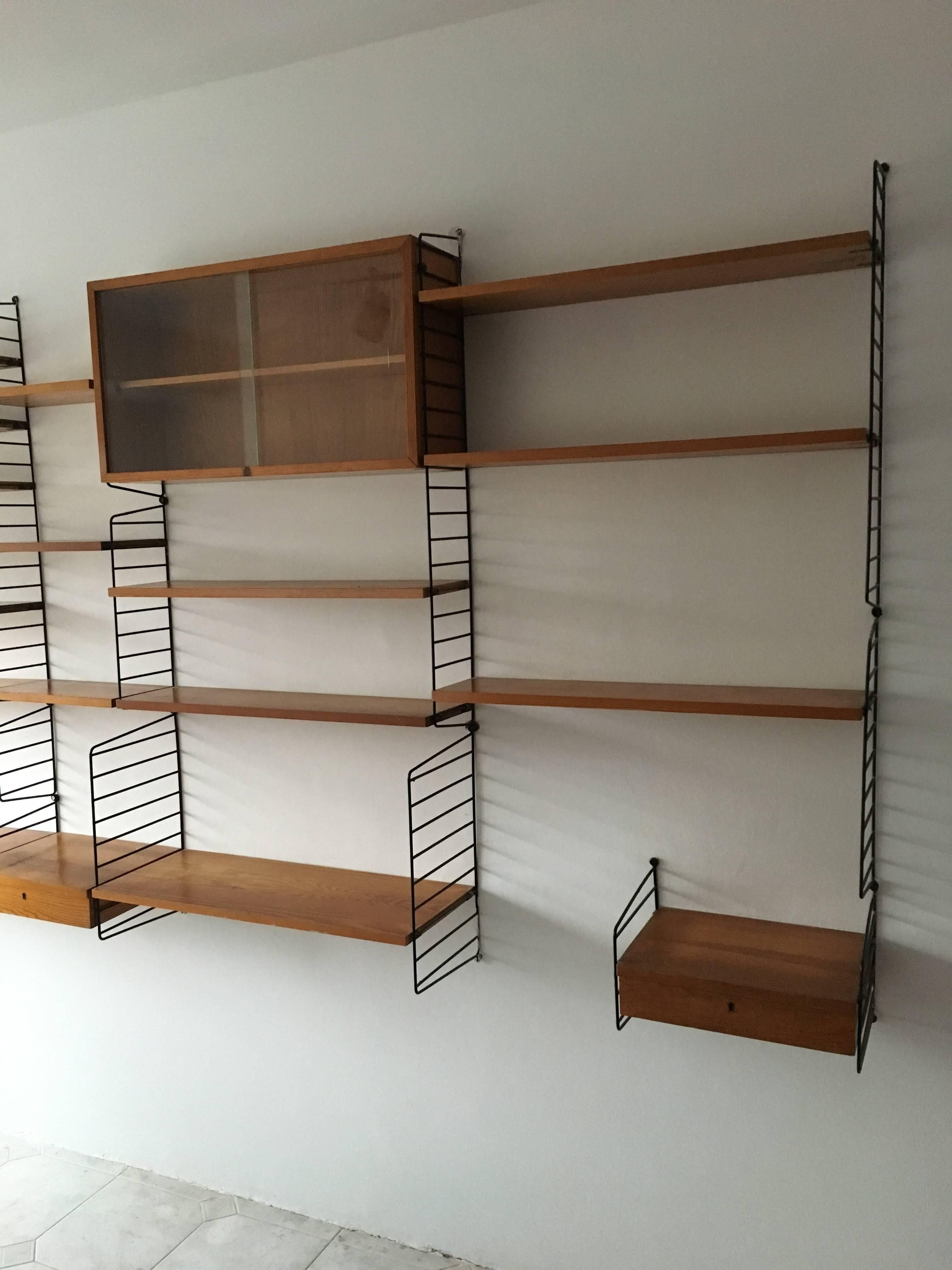 Wood Shelf System String For Sale