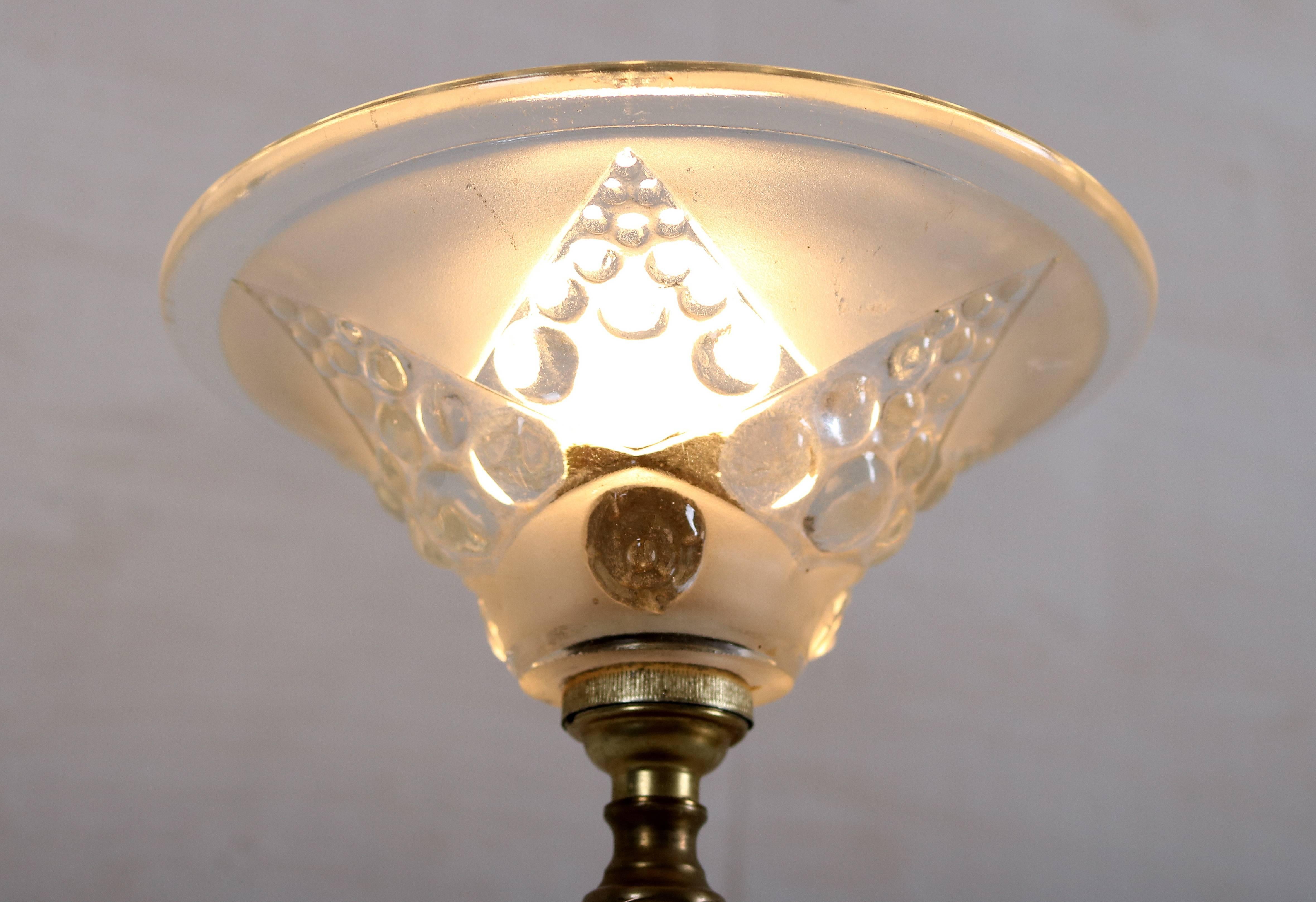 Art Deco Copper Lamp, circa 1920 For Sale 4