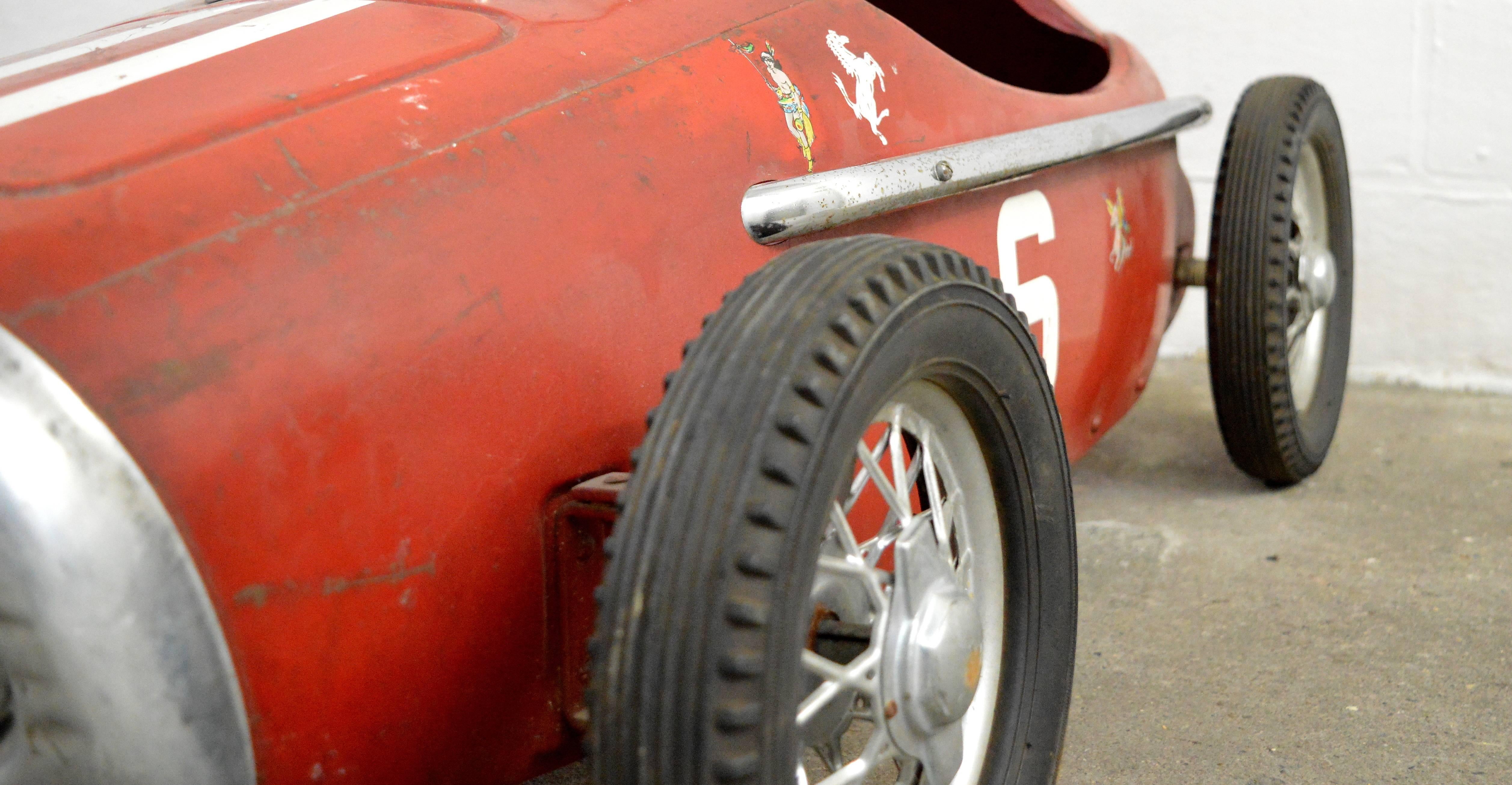 Old Ferrari Pedal Car 2