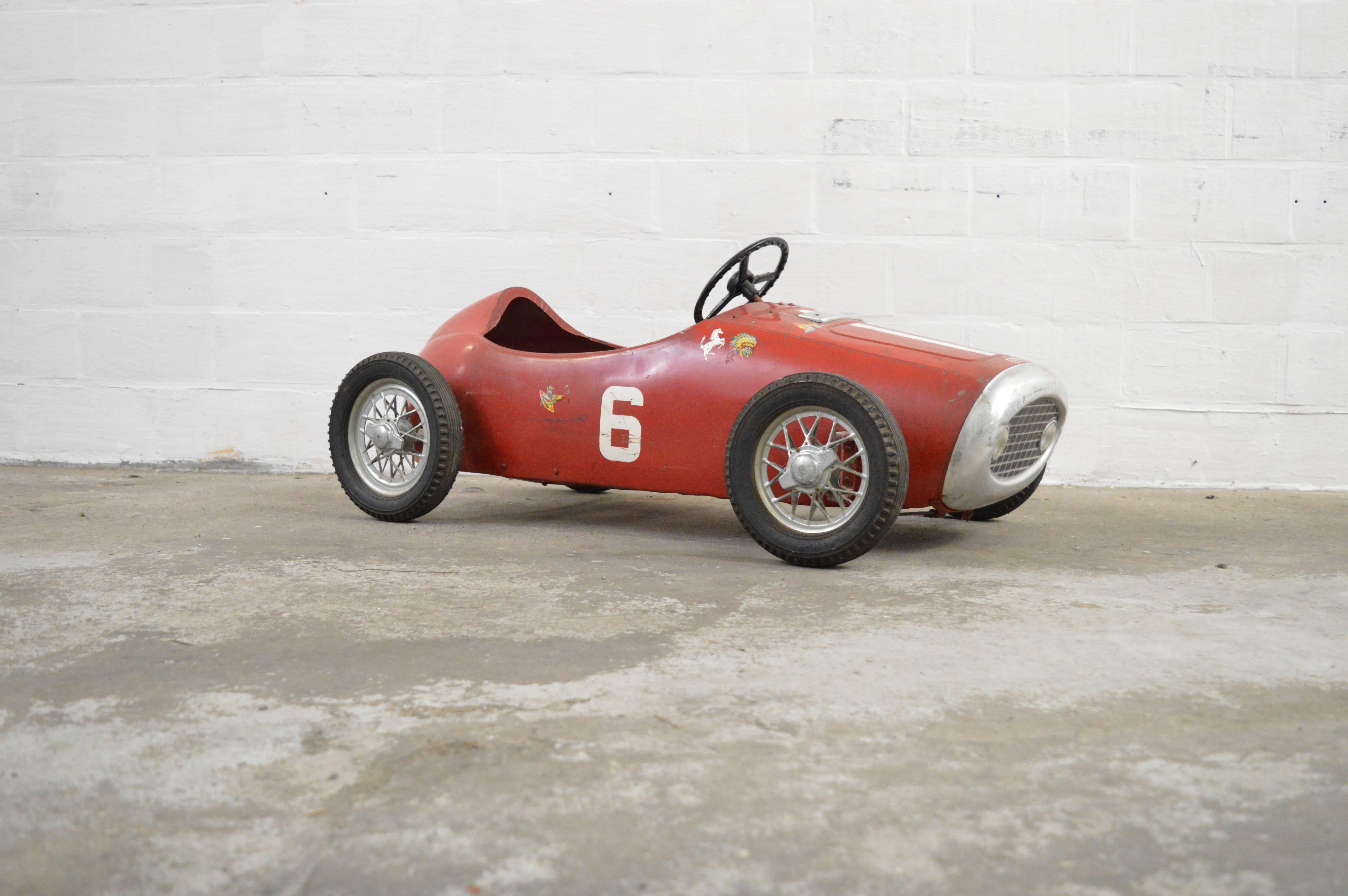 Old Ferrari Pedal Car 3