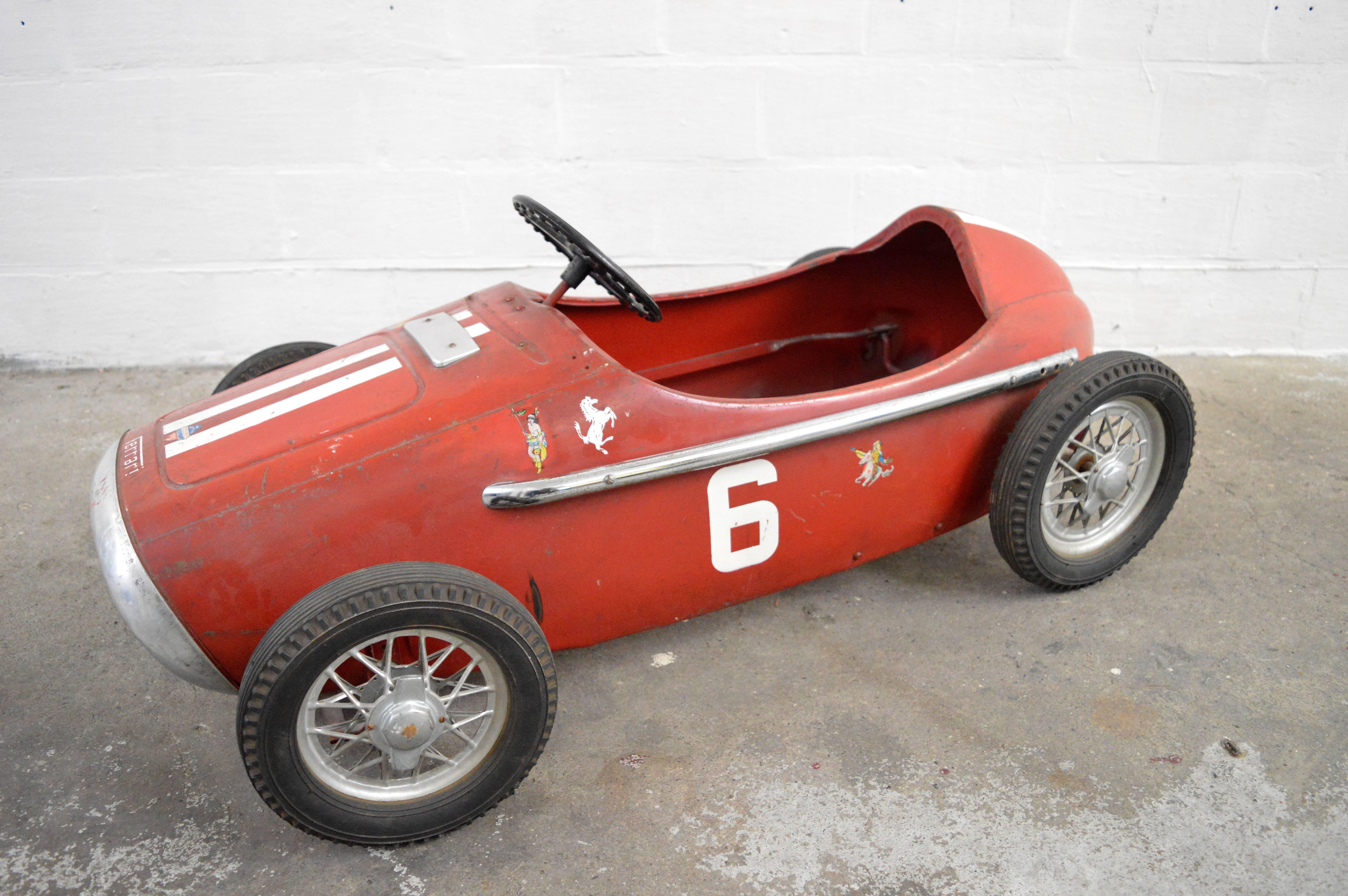 Old Ferrari Pedal Car 5