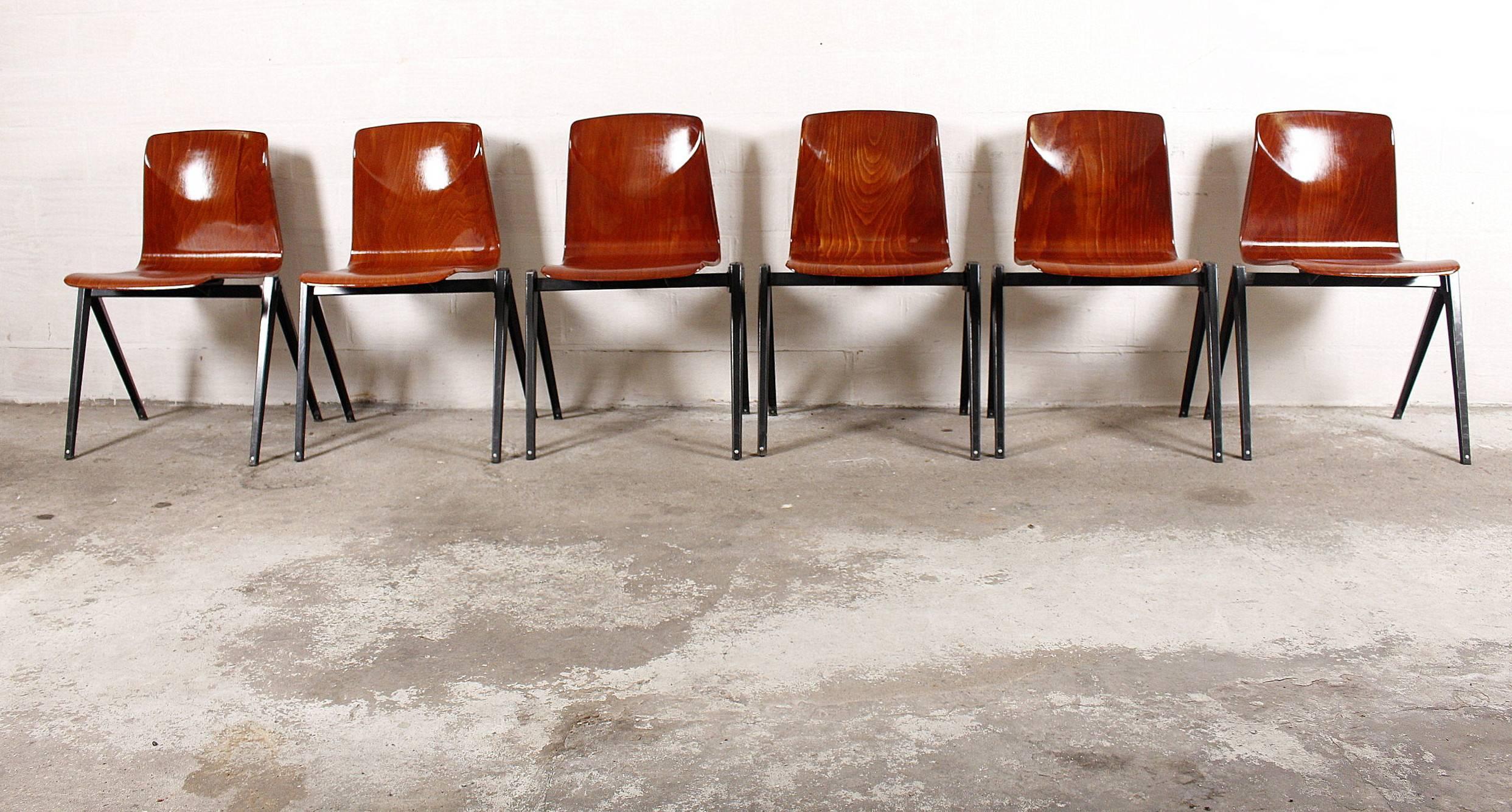 German Pagwood Chairs from Pagholz Flötotto, Set of Six