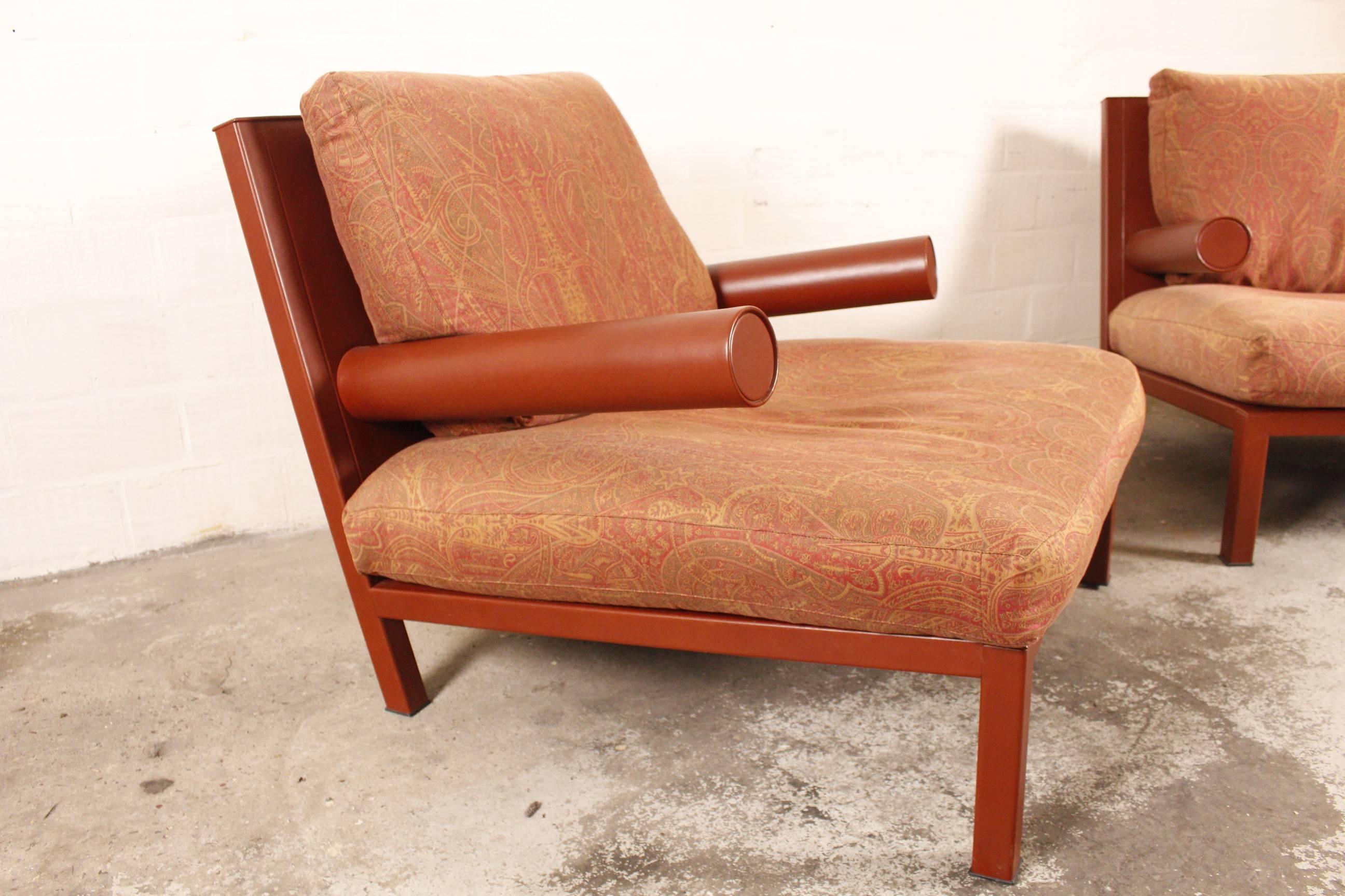 Late 20th Century Large Pair of Armchairs 'Baisity' by Antonio Citterio for B&B Italia For Sale