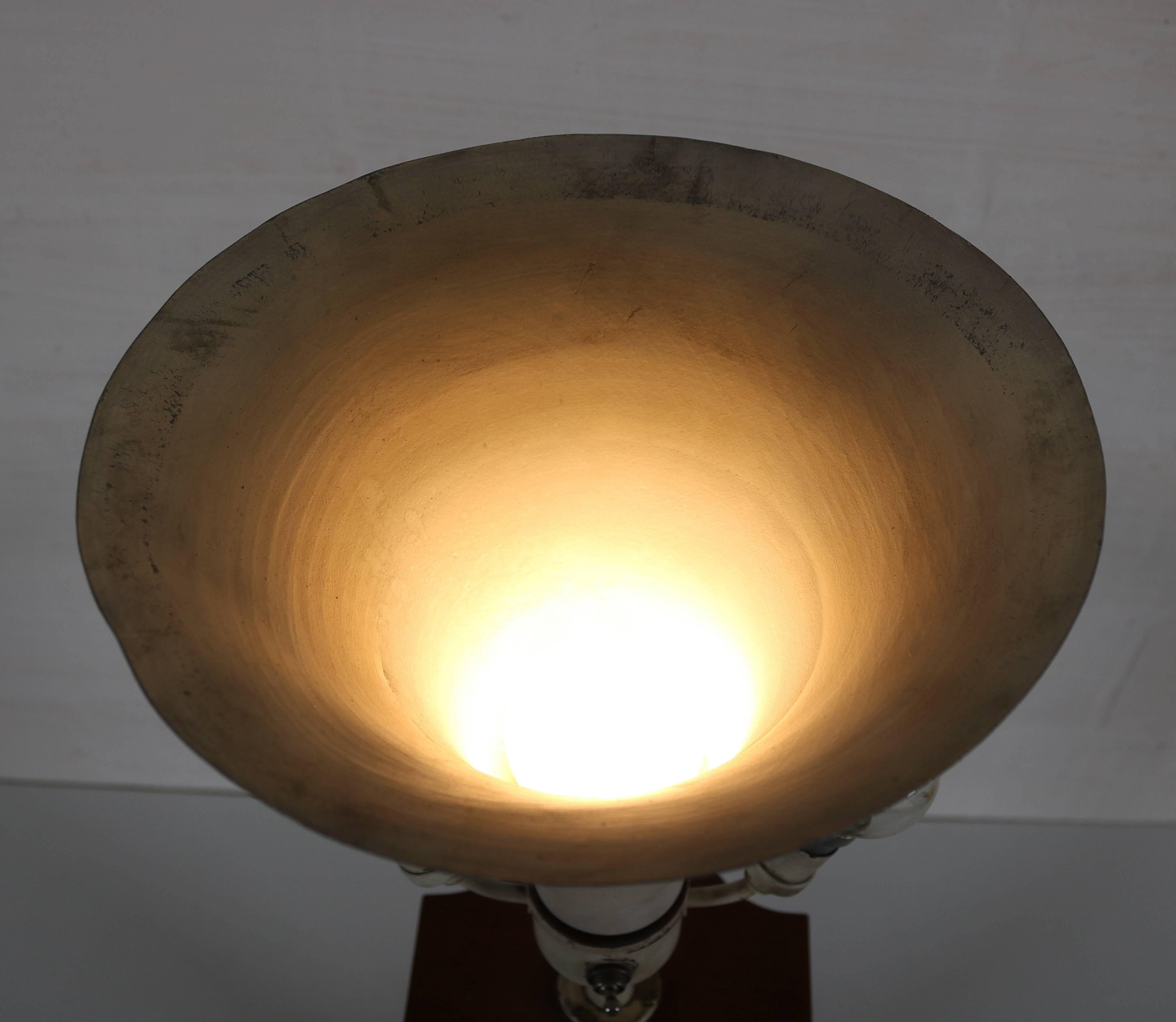 Art Deco Lamp with Corinthian Pillar For Sale 4