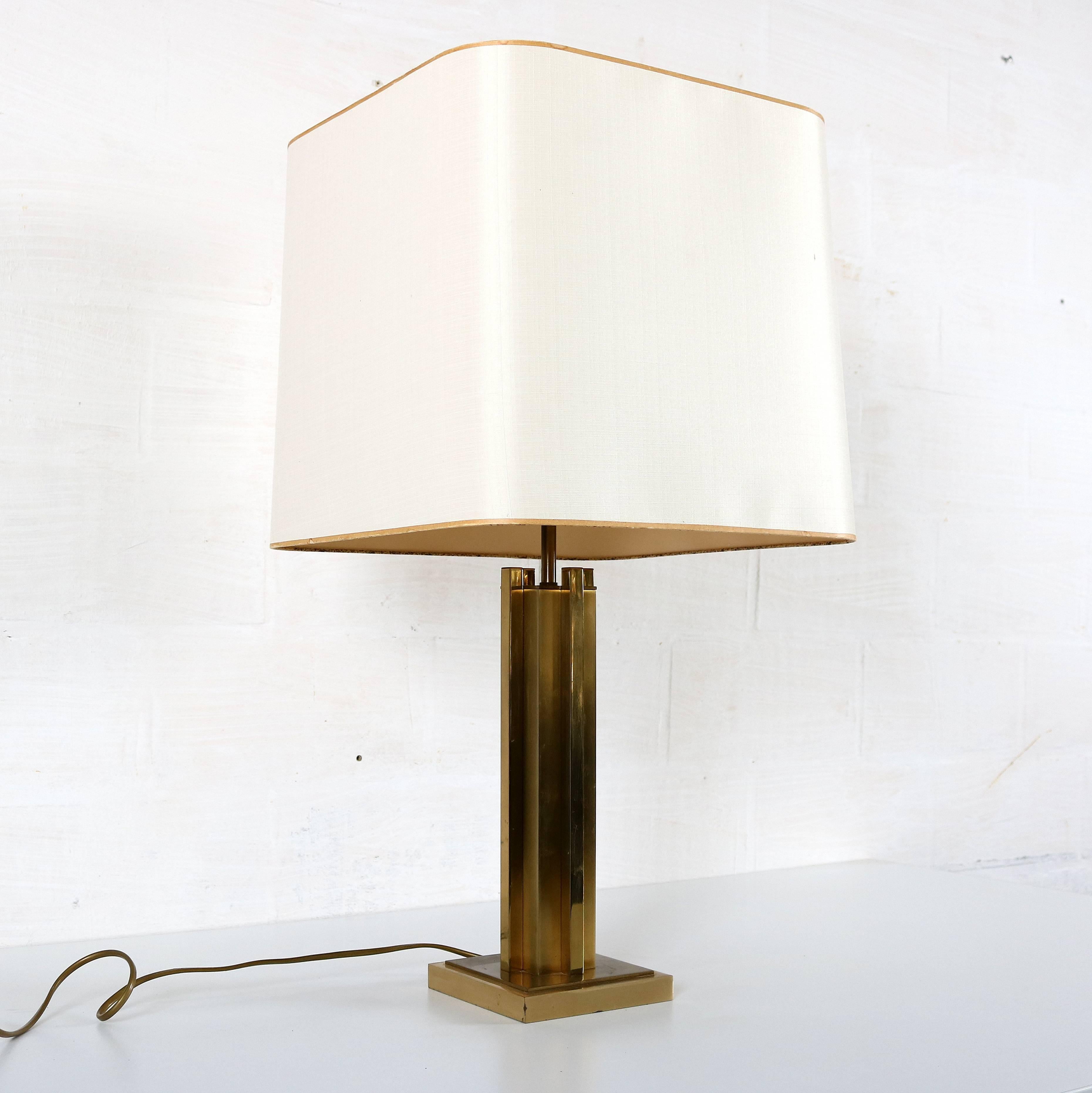 Belgo chrome lamp in brass.
In a good vintage condition.