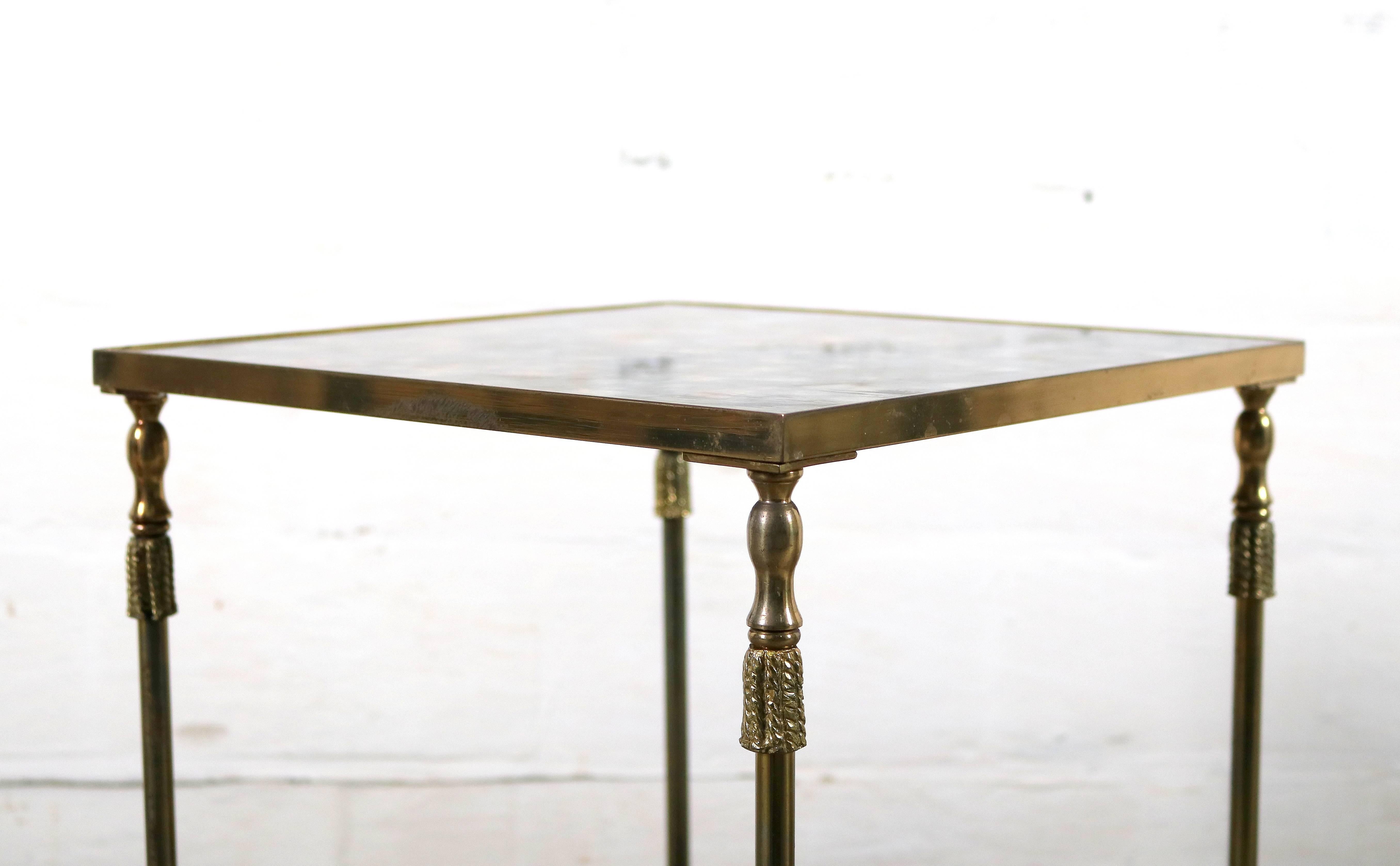 Hollywood Regency Maison Jansen Side Table For Sale