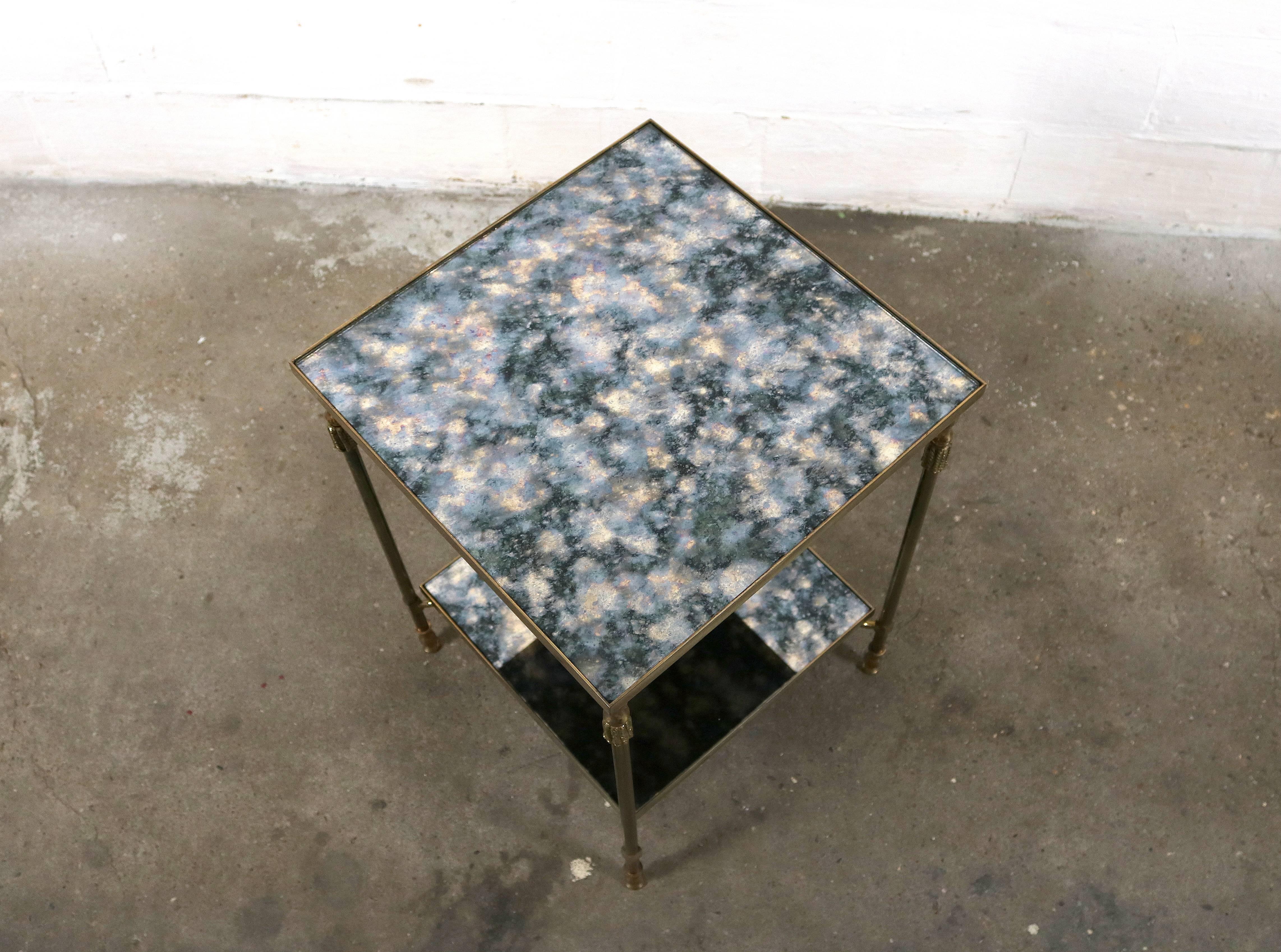 Maison Jansen Side Table In Distressed Condition For Sale In Meulebeke, BE