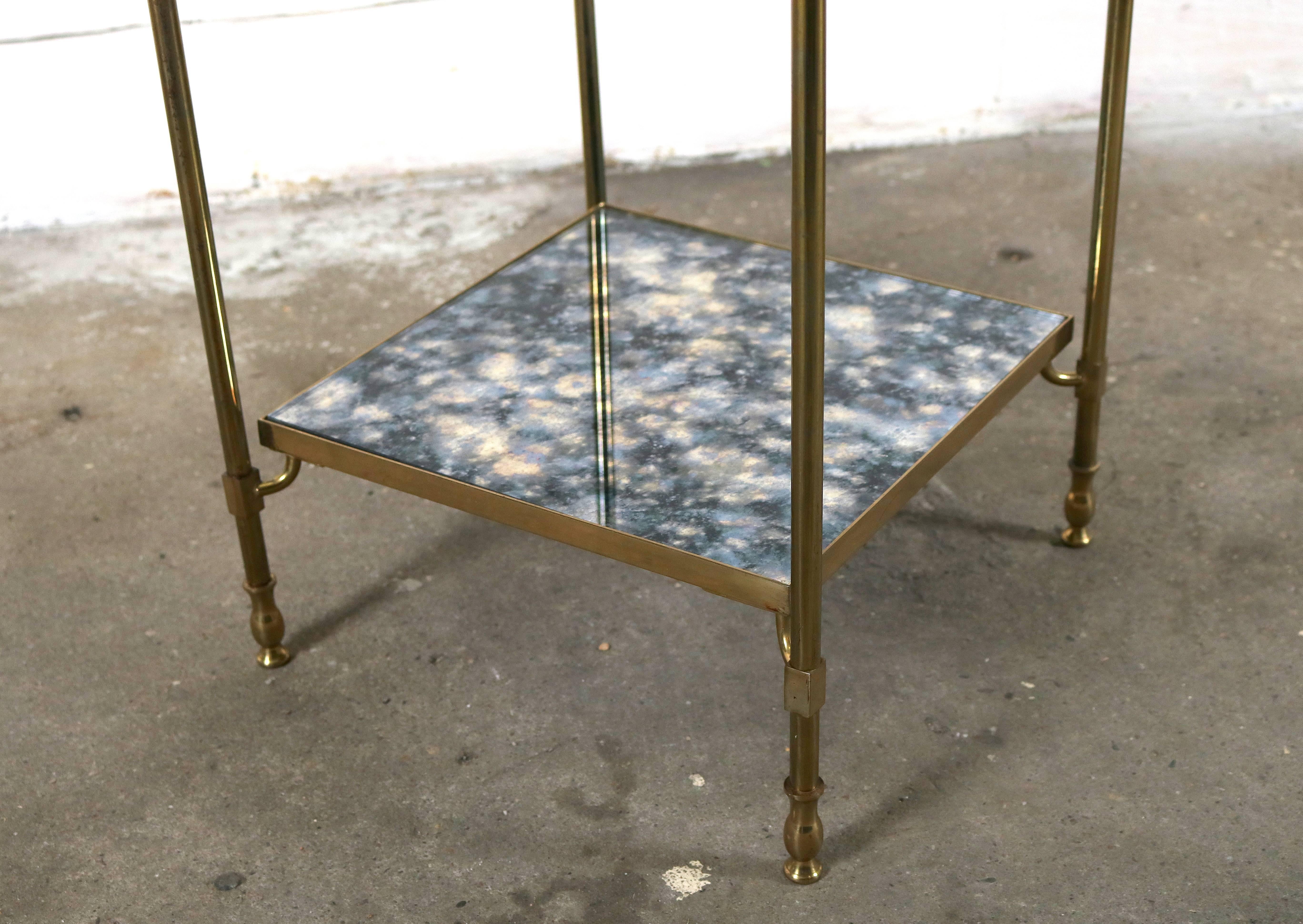 Brass Maison Jansen Side Table For Sale