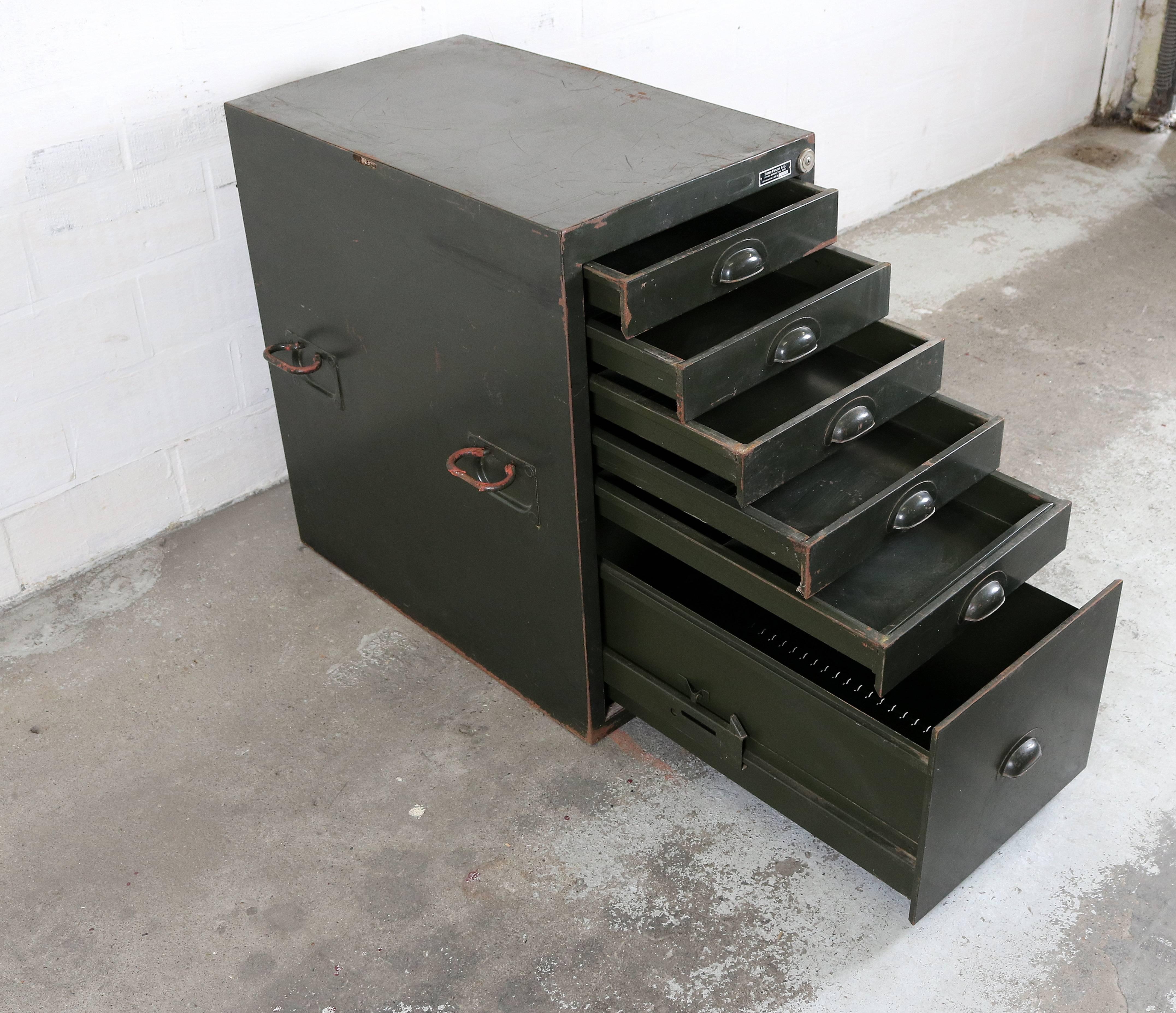 Metal Military Chests of Drawers For Sale