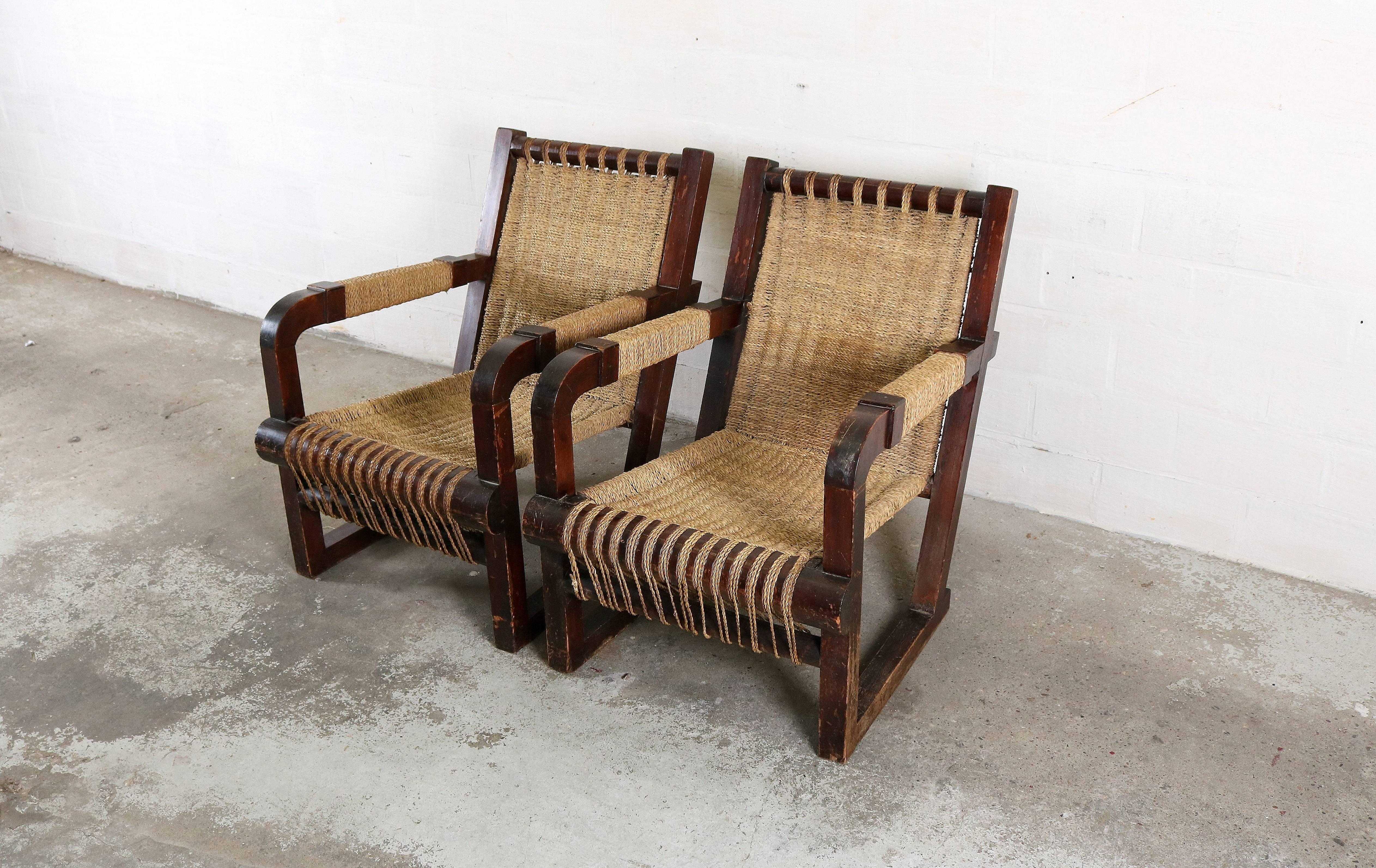 French Art Deco Francis Jourdain Chairs For Sale