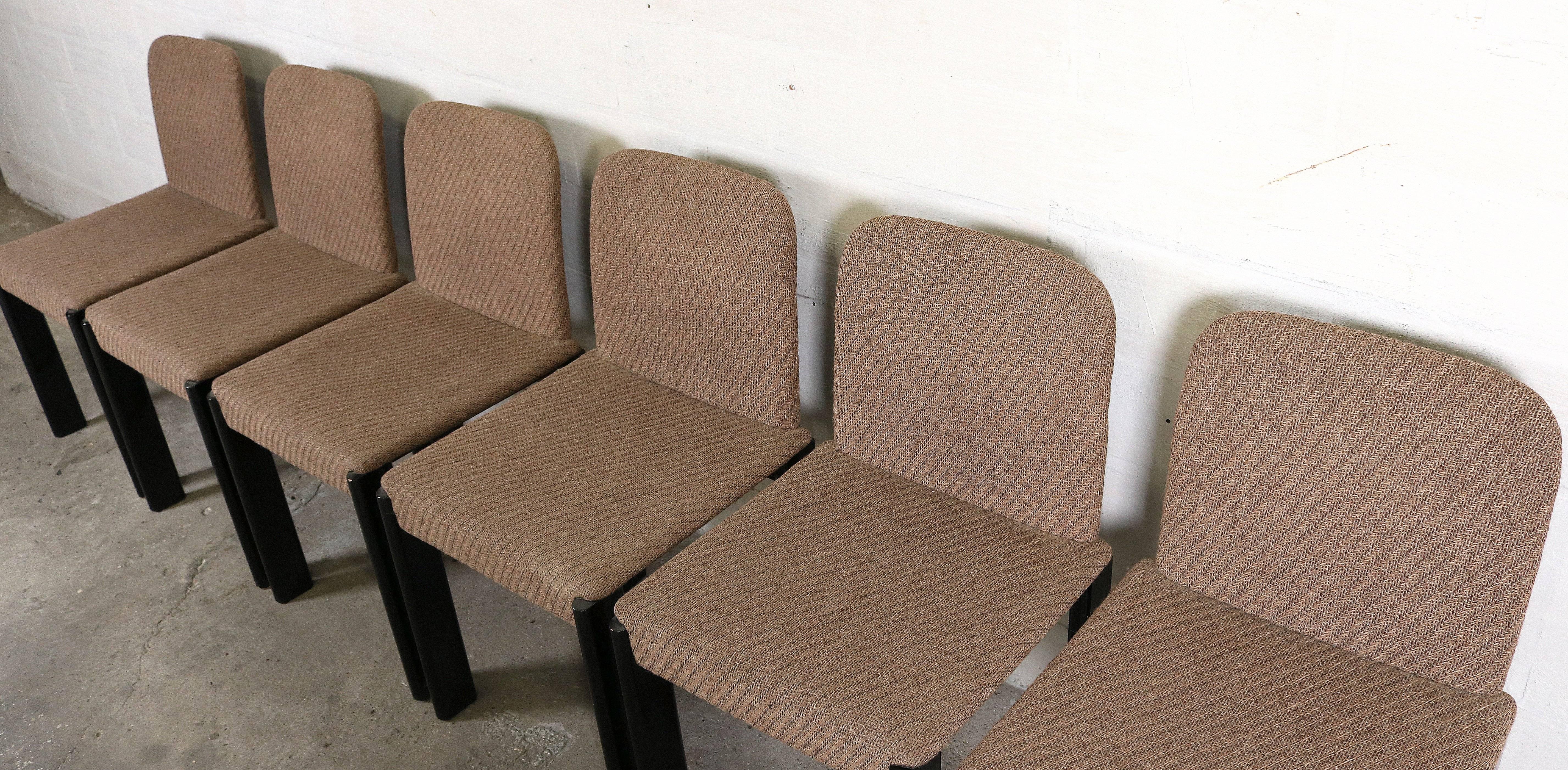 Mid-20th Century Six Dinning Chairs by Marco Zanuso For Sale