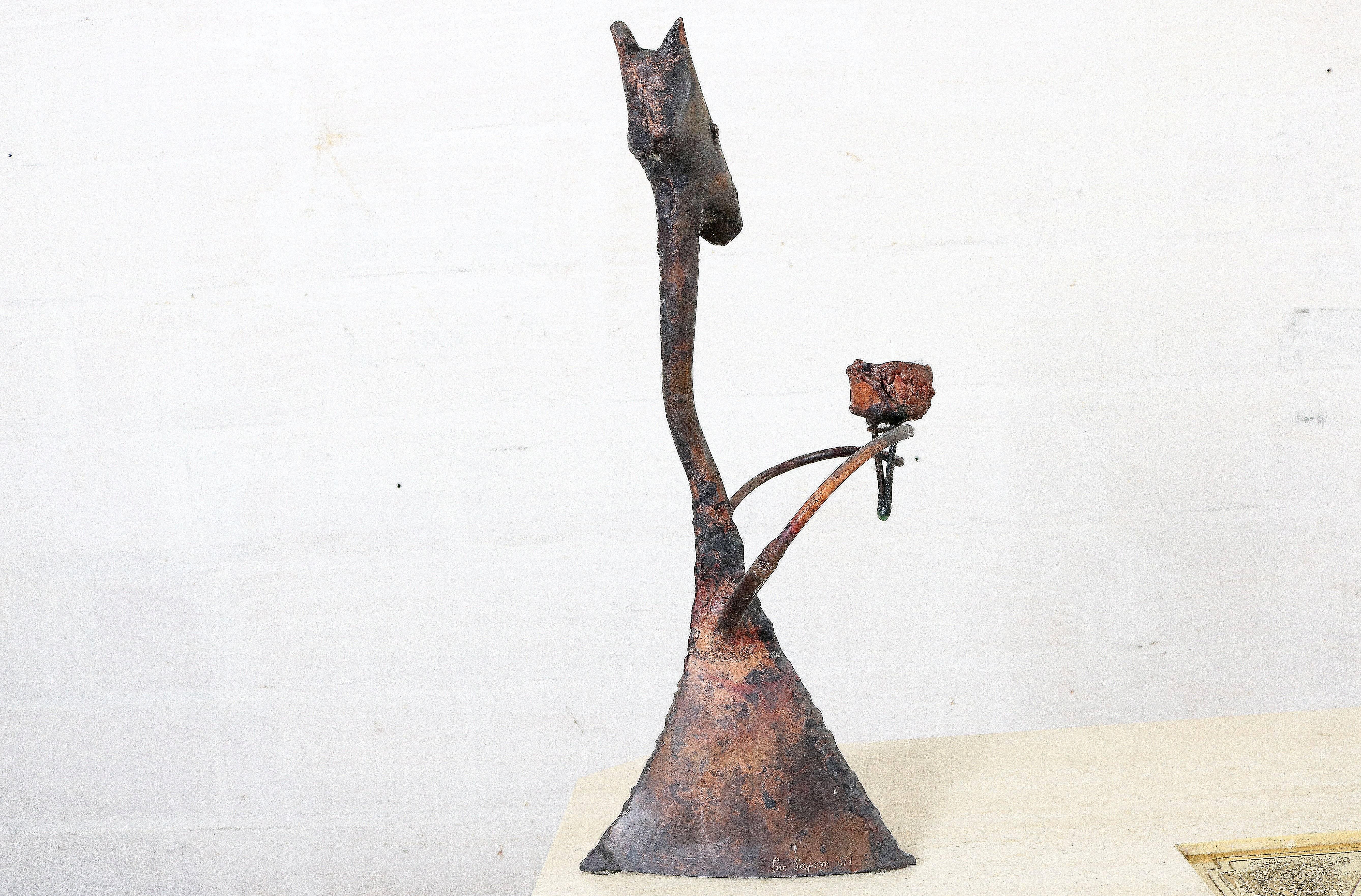 Copper Sculpture by Luc Lapere For Sale 1