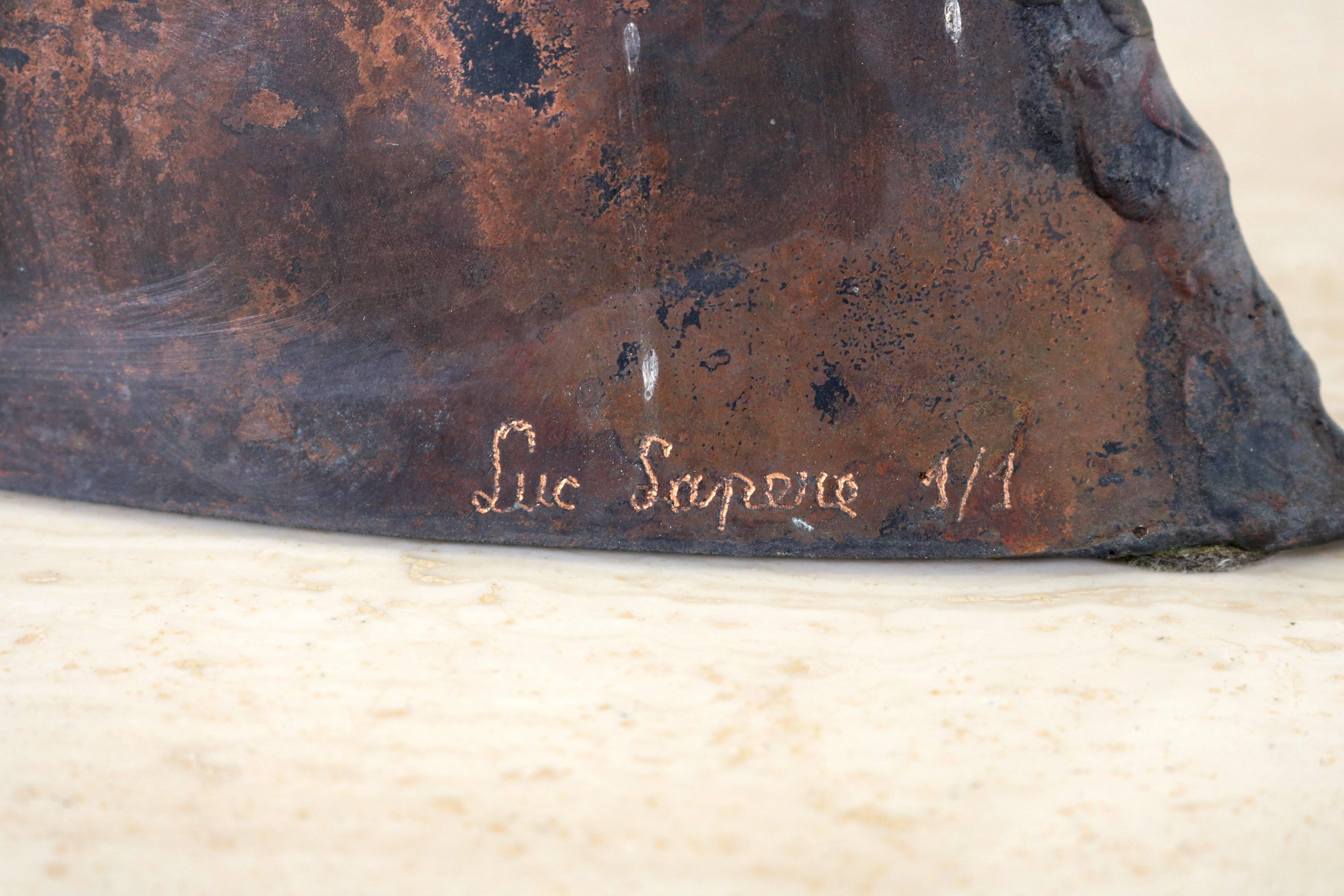 Copper Sculpture by Luc Lapere For Sale 4