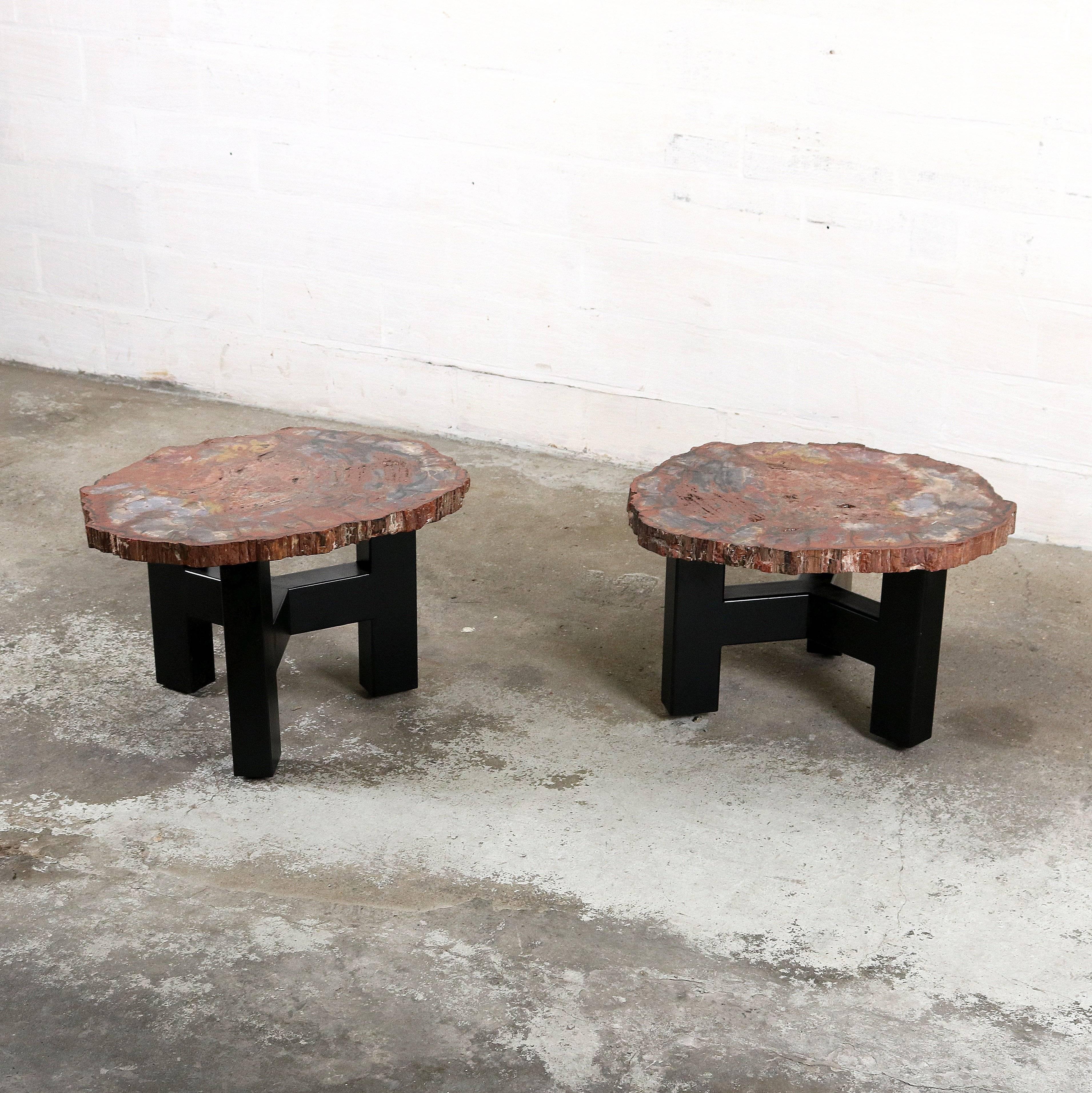 Two Side Tables by Ado Chale For Sale 1