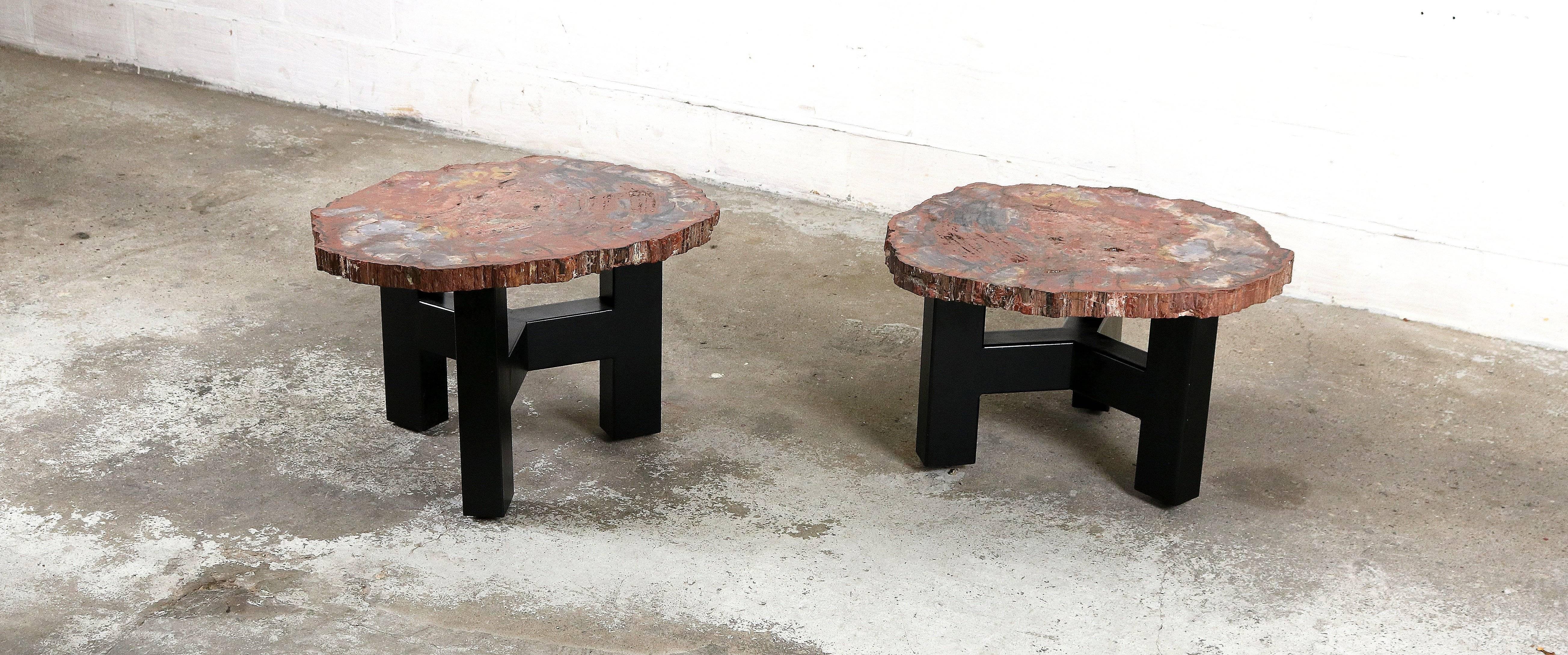 Two Side Tables by Ado Chale In Good Condition For Sale In Meulebeke, BE