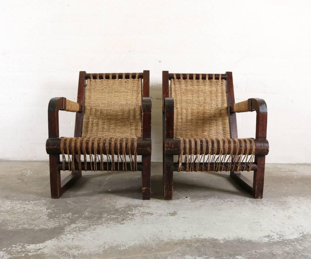 Mid-20th Century Art Deco Francis Jourdain Chairs For Sale