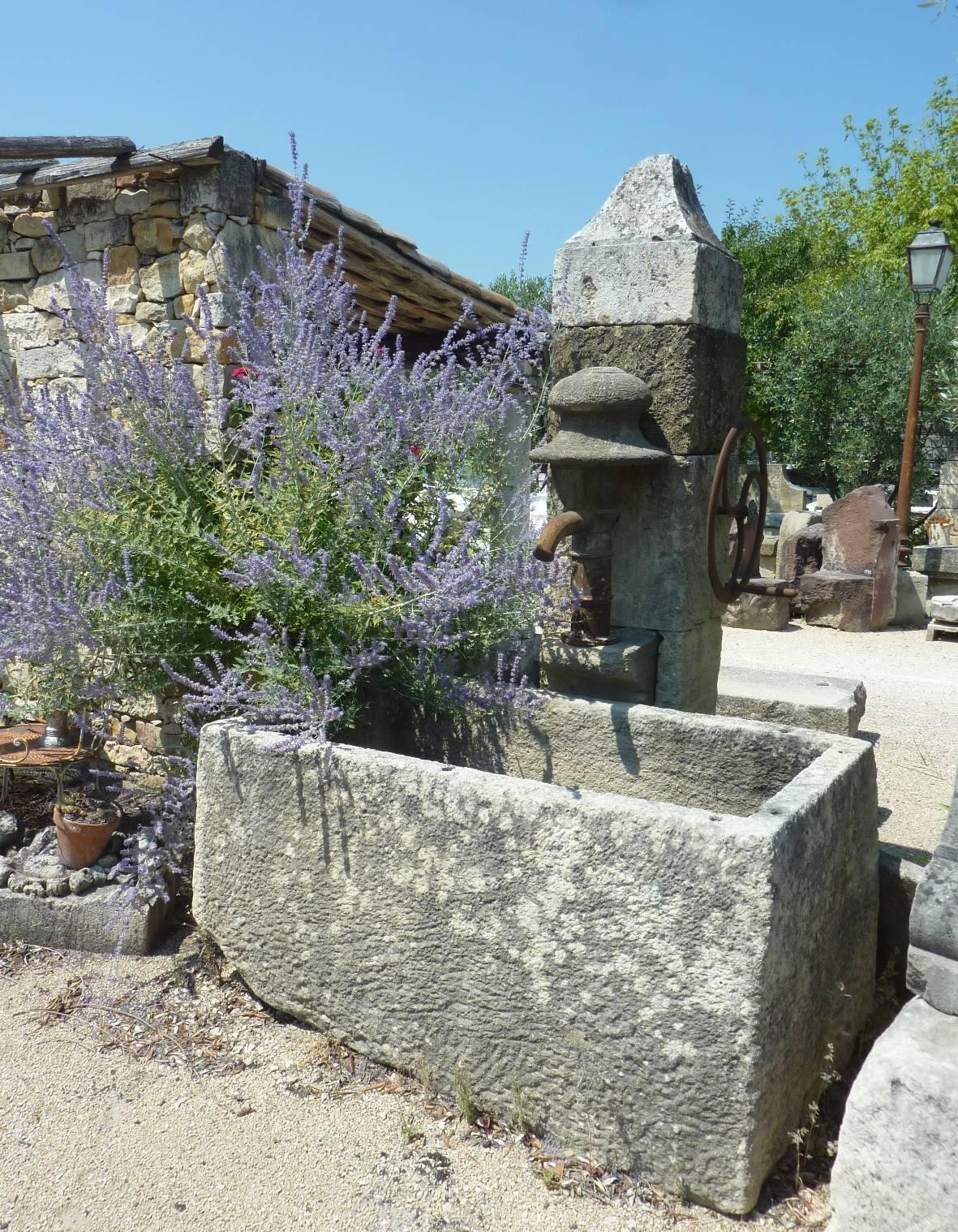 stone basin fountain