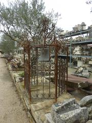 Antique Cast Bronze Bell and Its Wrought-Iron Campanile Structure, Provence