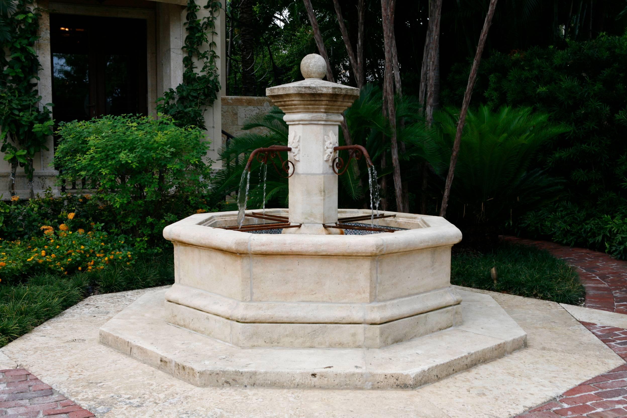 limestone fountains for sale