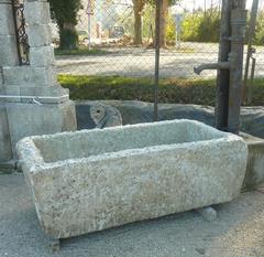 Beautiful Large 19th Century French Limestone Trough