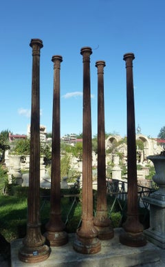 19th Century Antique Cast-Iron Doric Column, France