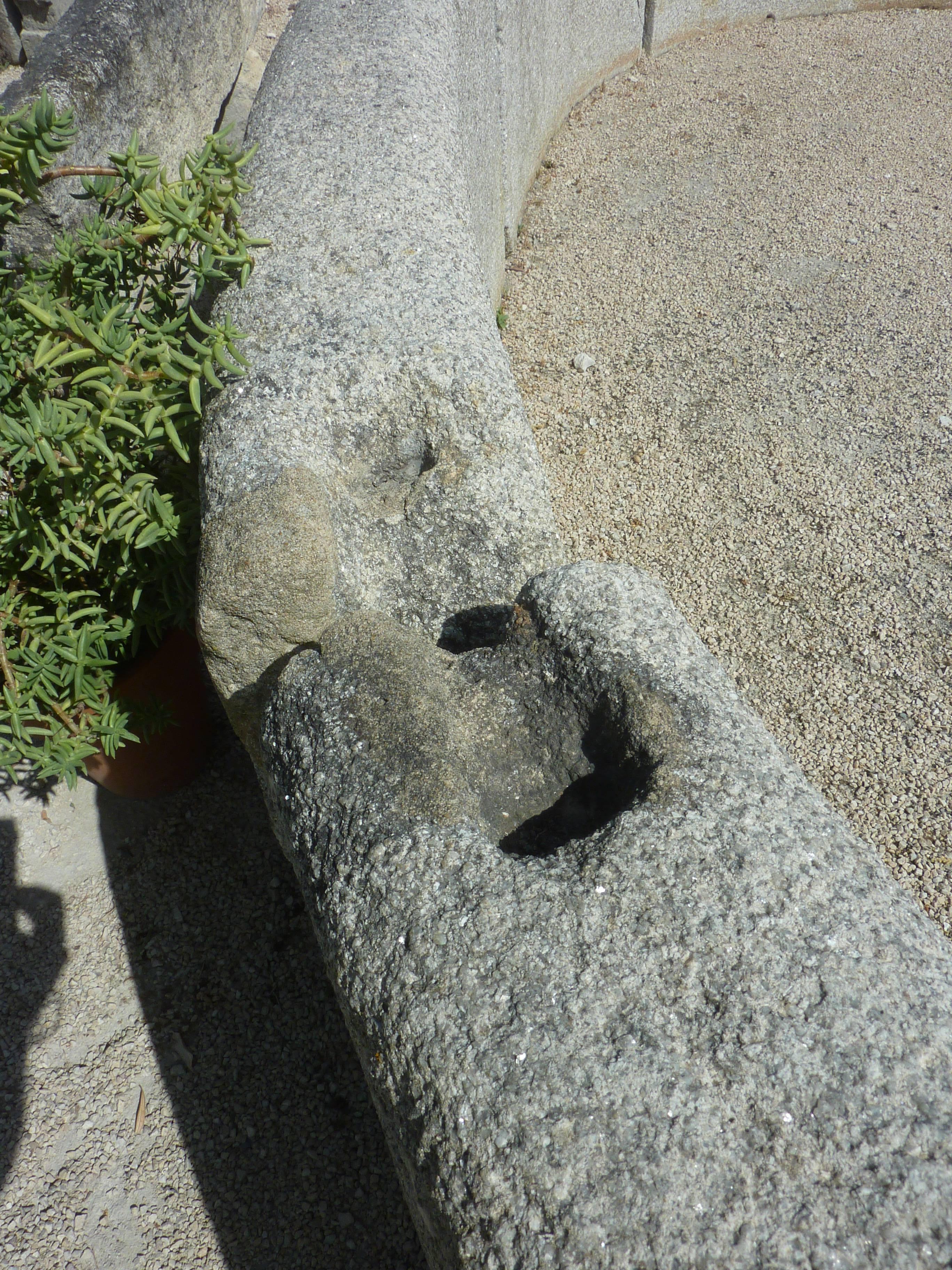 Granite 18th Century Portuguese Oval-Shaped Basin in Granit Stone