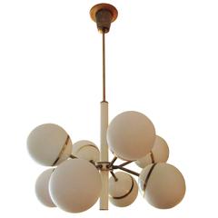 20th Century Sputnik Brass Chandelier