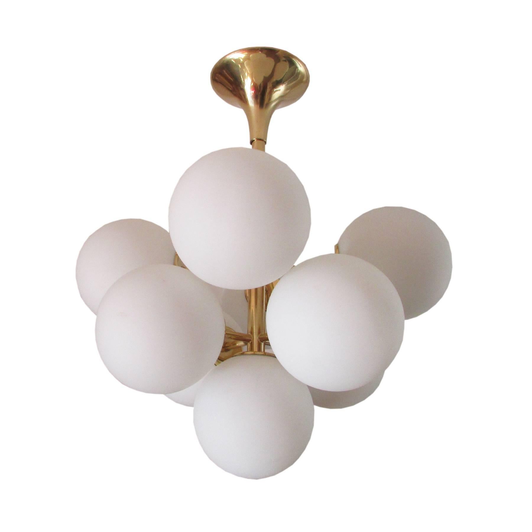 Pair of 1960 Sputnik Pendant Lamp by Max Bill 1