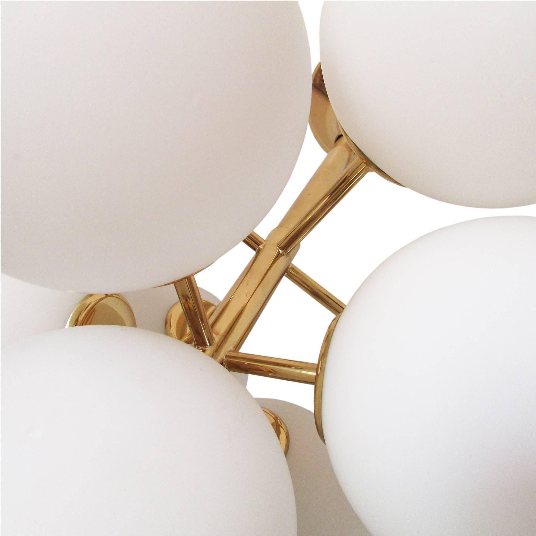 Mid-20th Century Pair of 1960 Sputnik Pendant Lamp by Max Bill