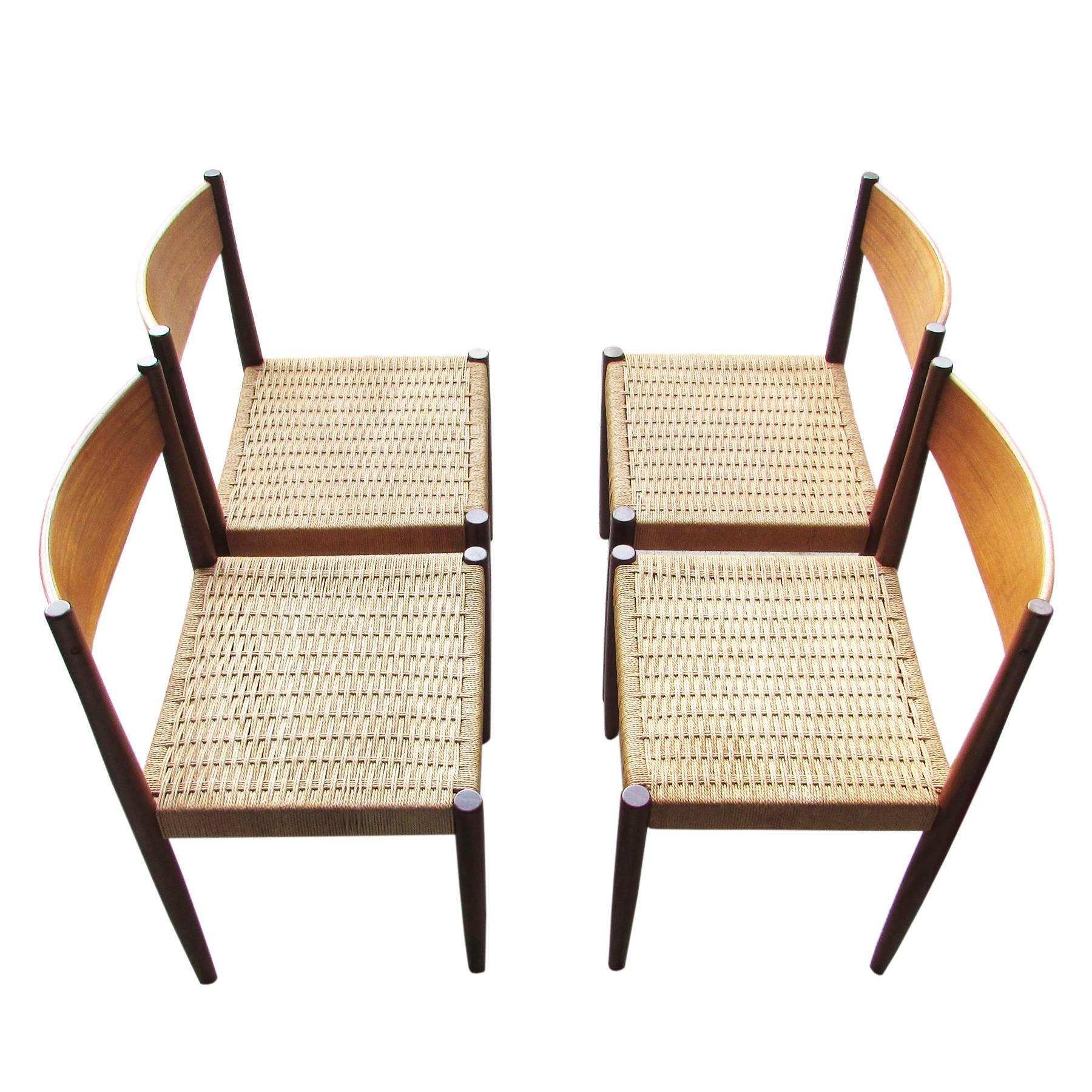 1960 Teak Dining Chairs Sigh & Søn, Set of Four