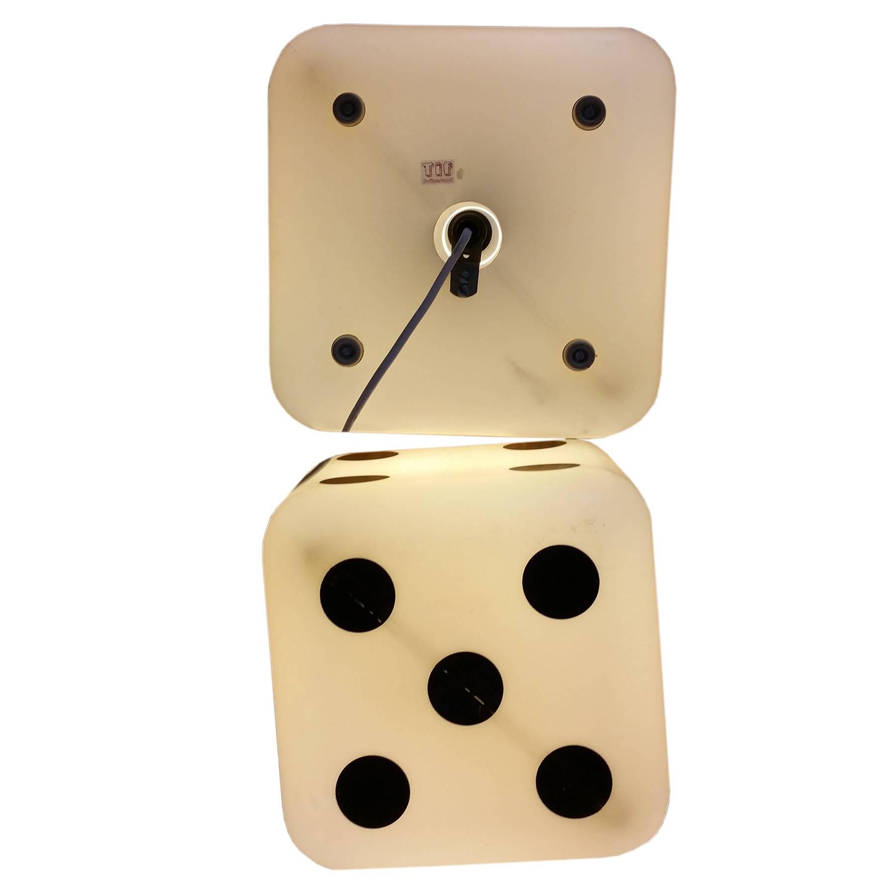 1970 Swiss Set of Two Dice Lamps 2