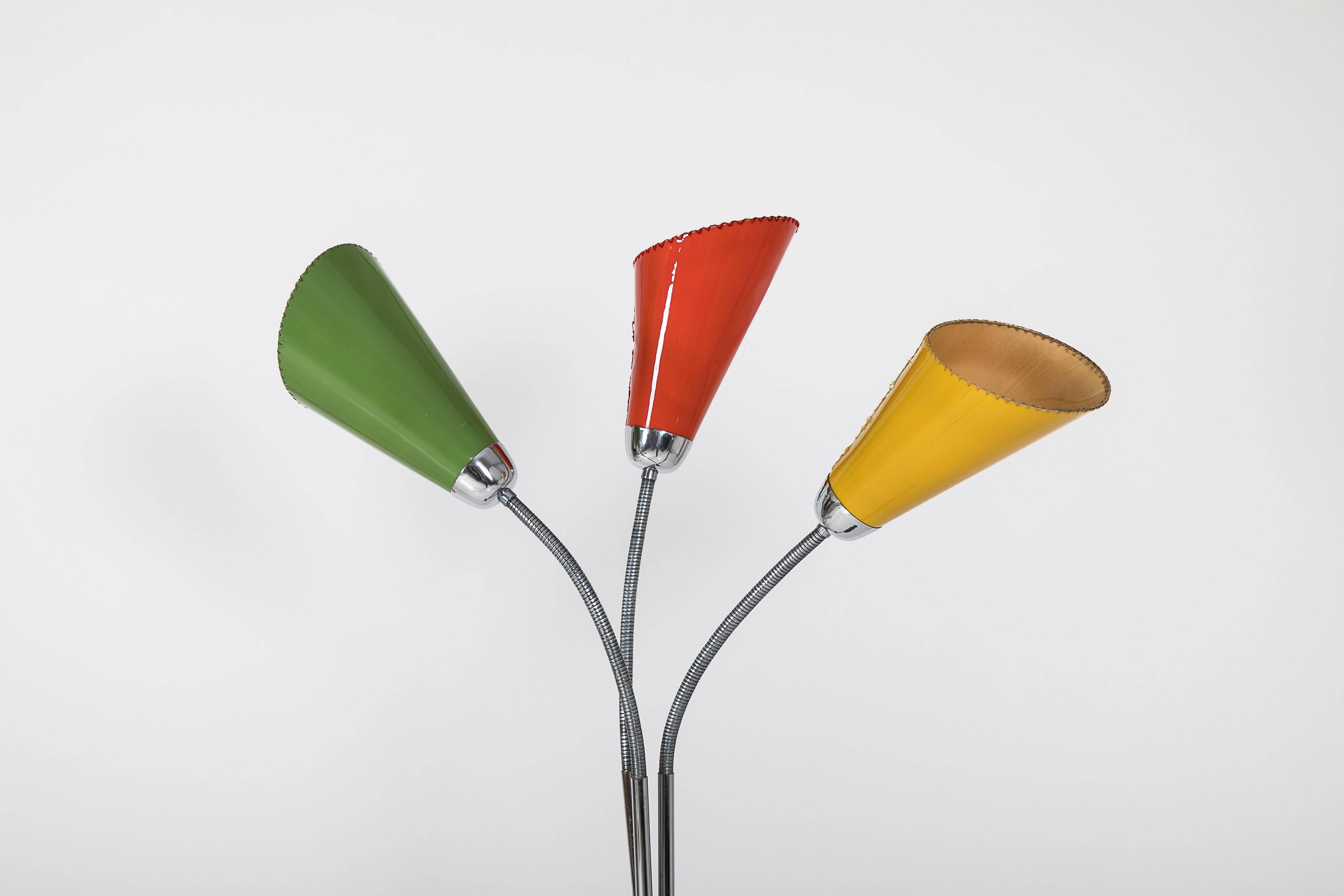 Mid-Century Modern 1960's Colourful Floor Lamp by Lidokov For Sale