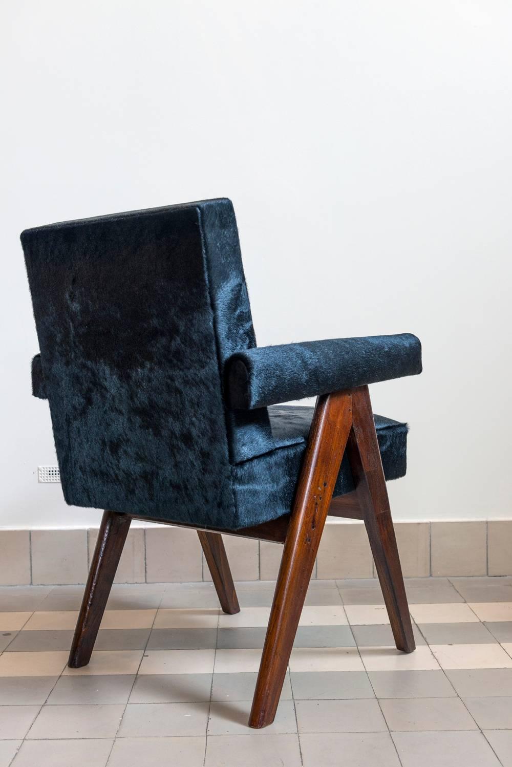 Indian Pierre Jeanneret, PJ-SI-30-A, Committee Armchair, Chandigarh, circa 1953