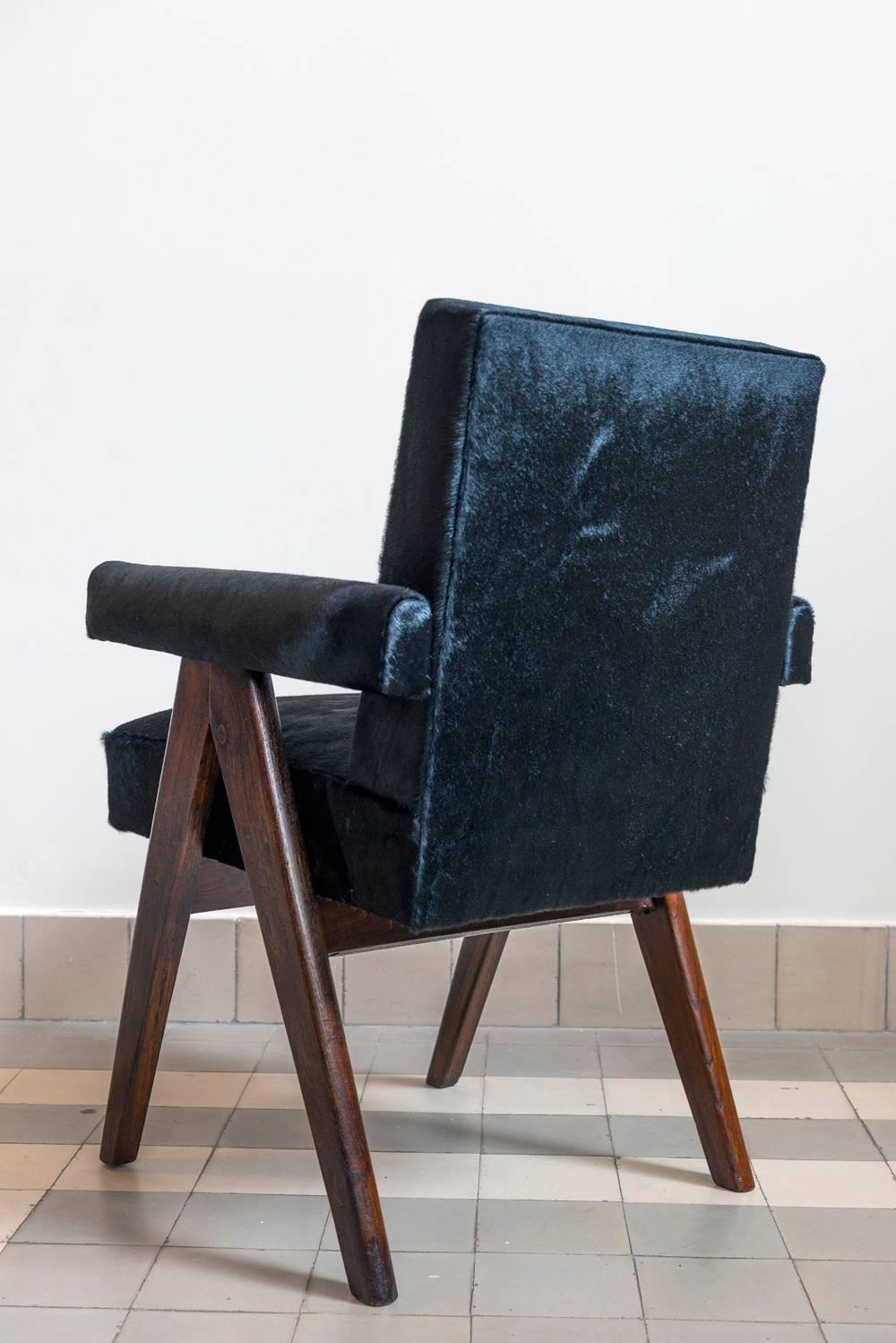 Pierre Jeanneret, PJ-SI-30-A, Committee Armchair, Chandigarh, circa 1953 In Good Condition In Paris, FR