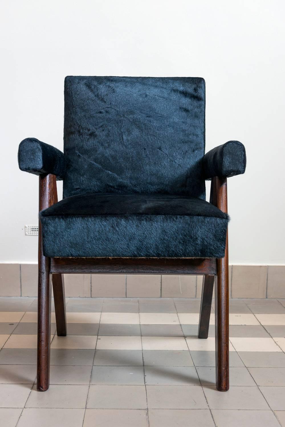 Mid-20th Century Pierre Jeanneret, PJ-SI-30-A, Committee Armchair, Chandigarh, circa 1953