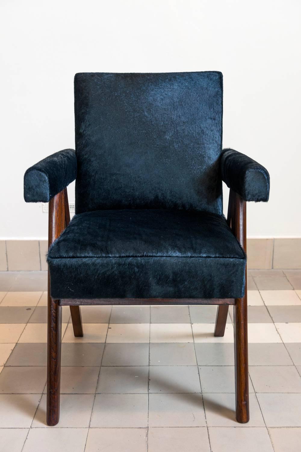 Pierre Jeanneret, PJ-SI-30-A, Committee Armchair, Chandigarh, circa 1953 In Good Condition In Paris, FR