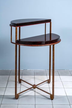 Leon Jallot, table à piédestal Art Déco 1927