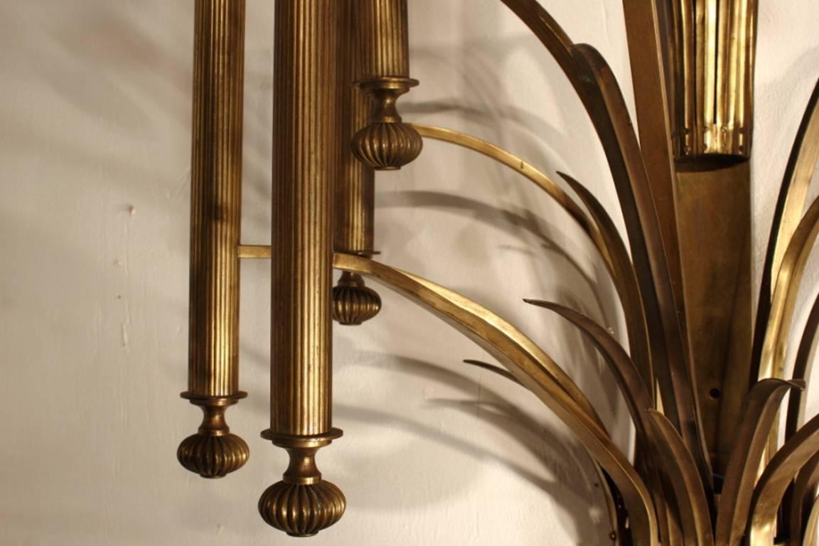Brass 1940s French Wall Sconce