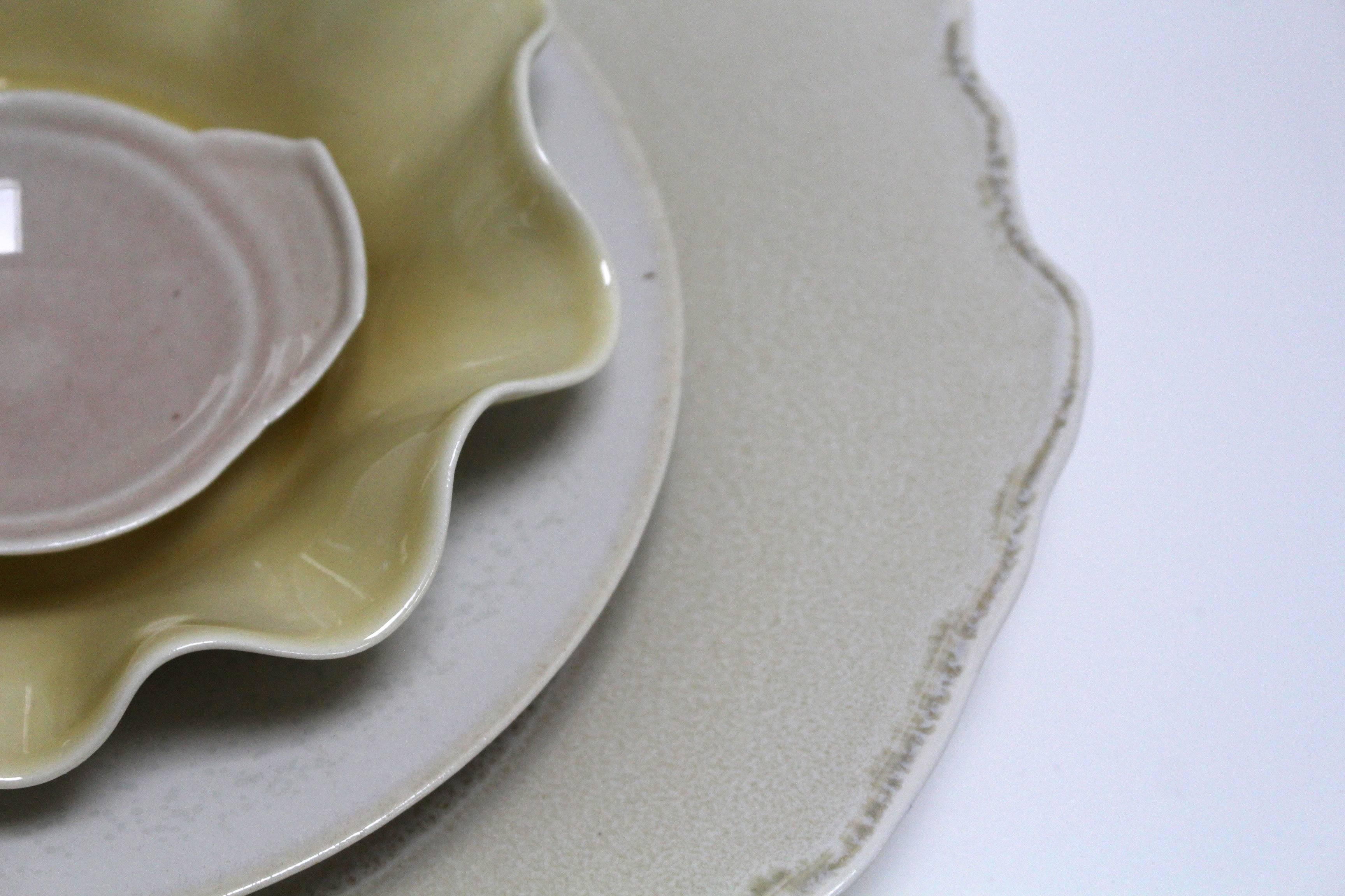 Glazed Contemporary Porcelain Dinnerware by Danish Designer Anne Tophøj For Sale