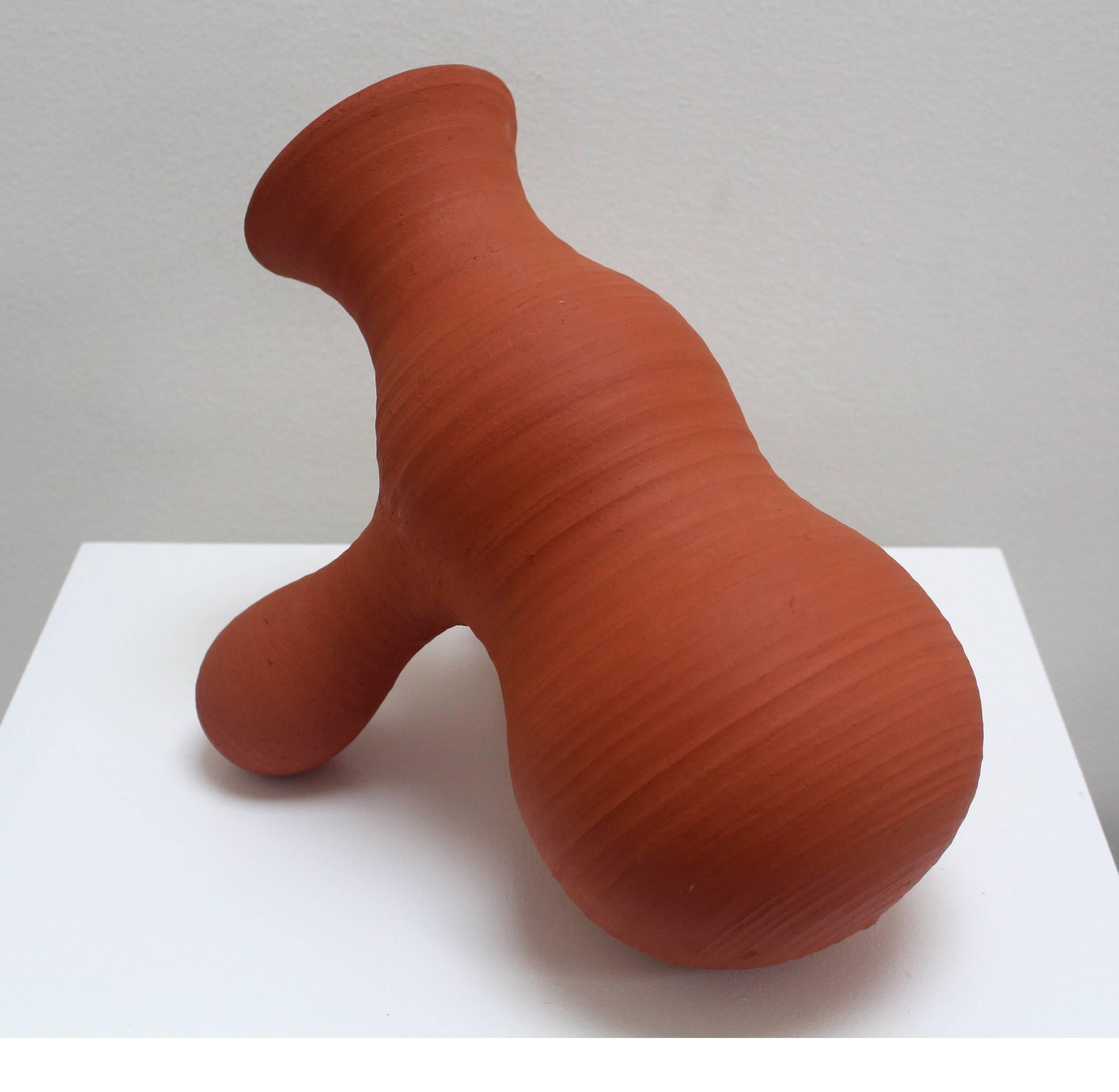 Scandinavian Modern Contemporary Handthrown Ceramic Sculptural Pot by Danish Designer Ole Jensen For Sale