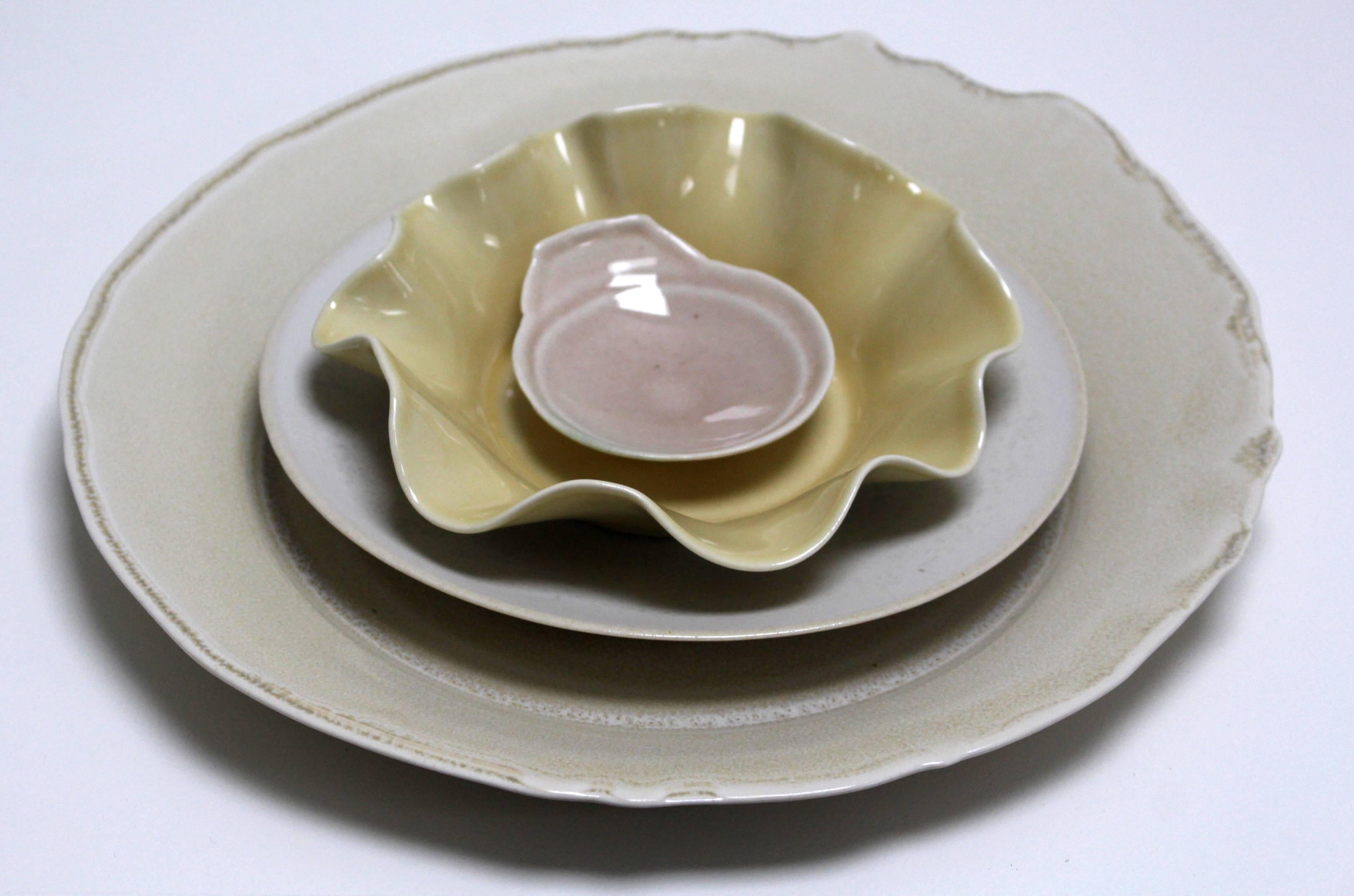 Contemporary Porcelain Dinnerware by Danish Designer Anne Tophøj For Sale 1