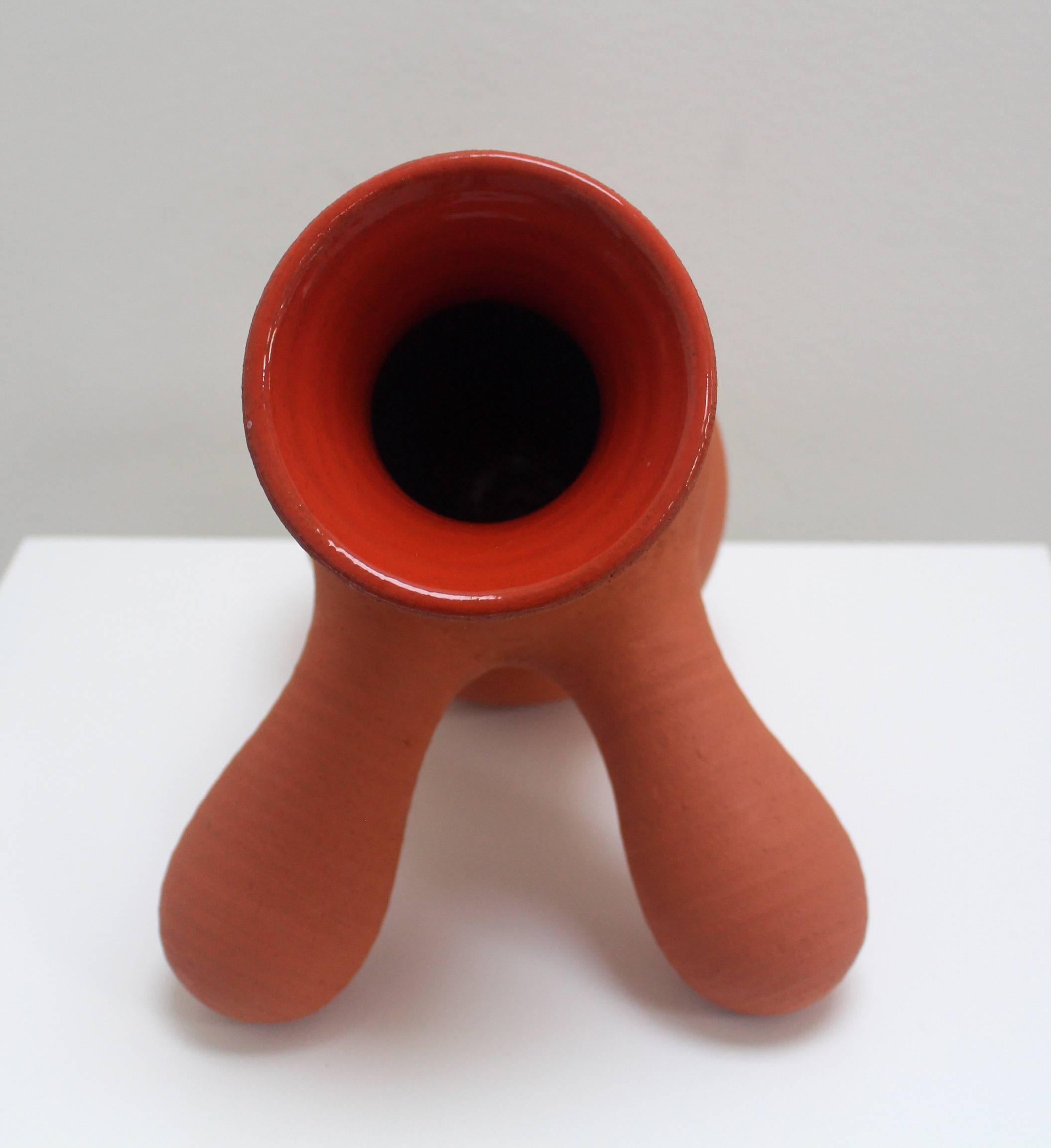 Hand-Crafted Contemporary Handthrown Ceramic Sculptural Pot by Danish Designer Ole Jensen For Sale