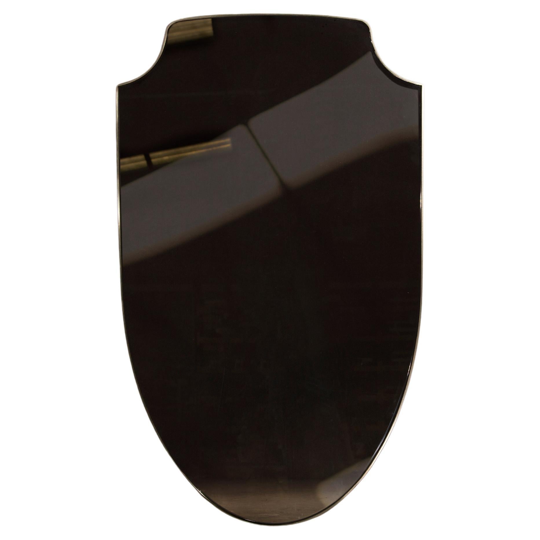 Aegis Wall Mirror — Patinated Brass — Handmade in Britain