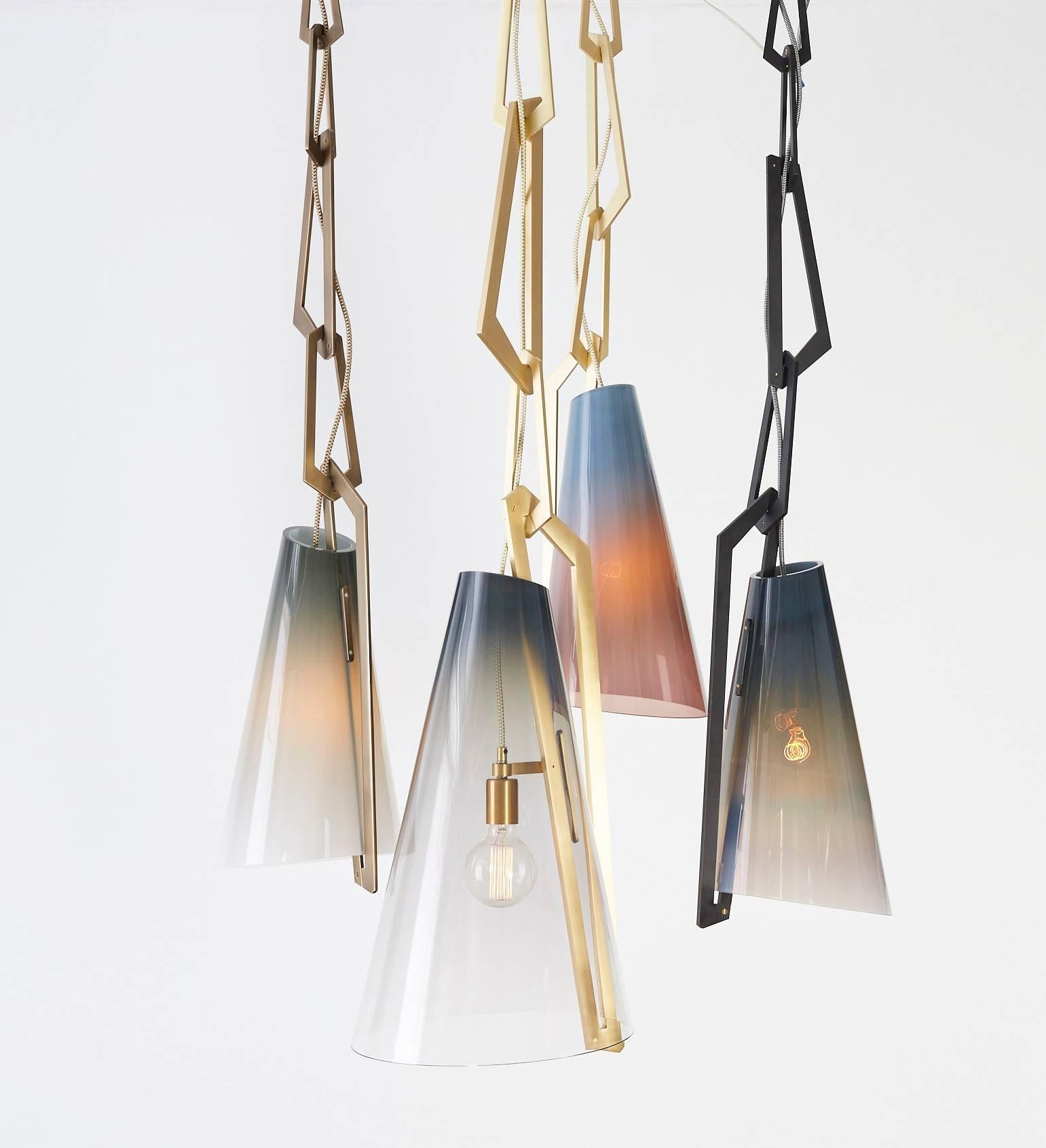 Modern Large Link Pendant by AVRAM RUSU STUDIO For Sale