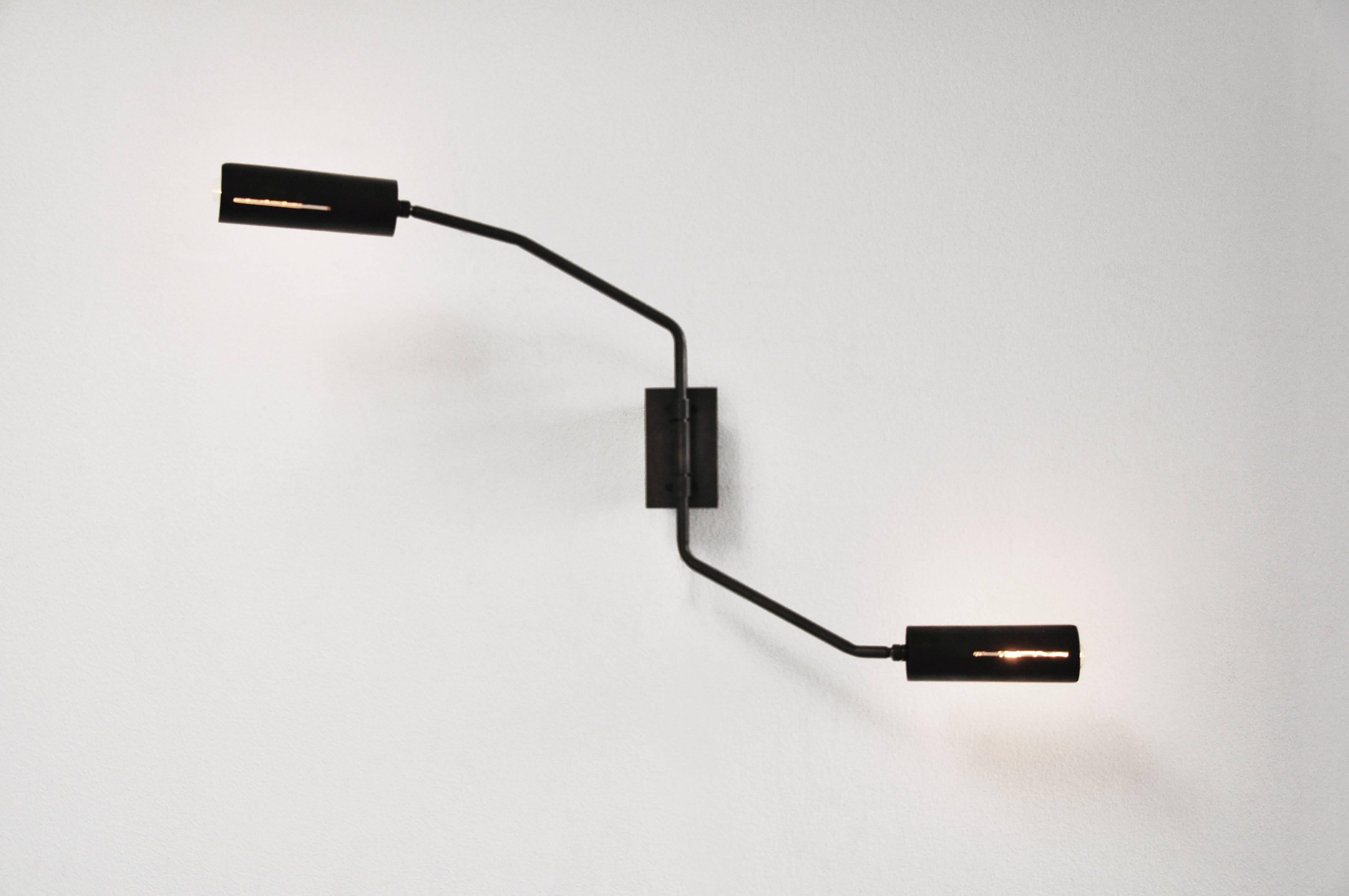 Switch TwoArm Wall Sconce Patinated Brass For Sale at 1stDibs wall