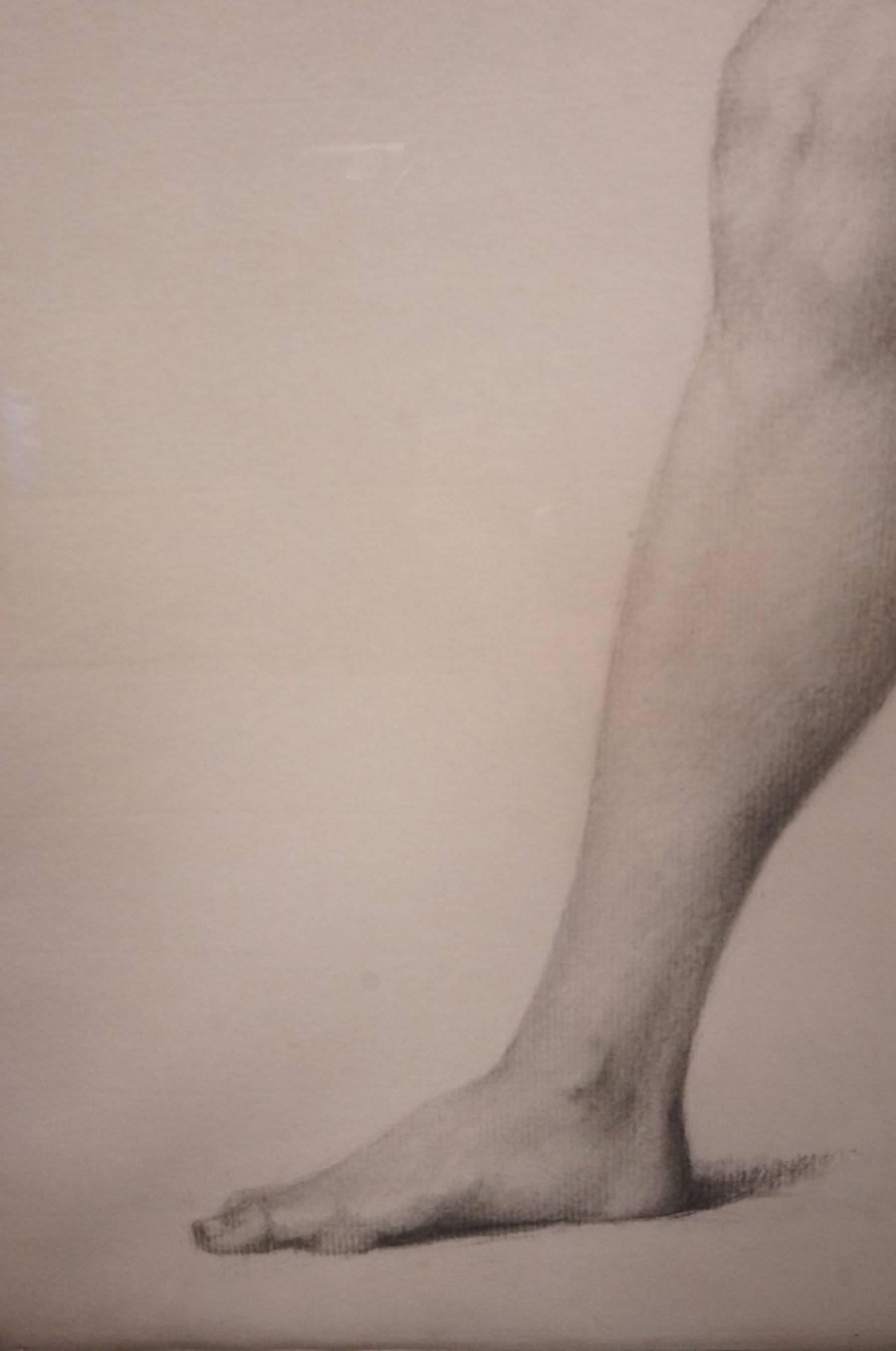 19th Century Male Nude Academic Drawing 2