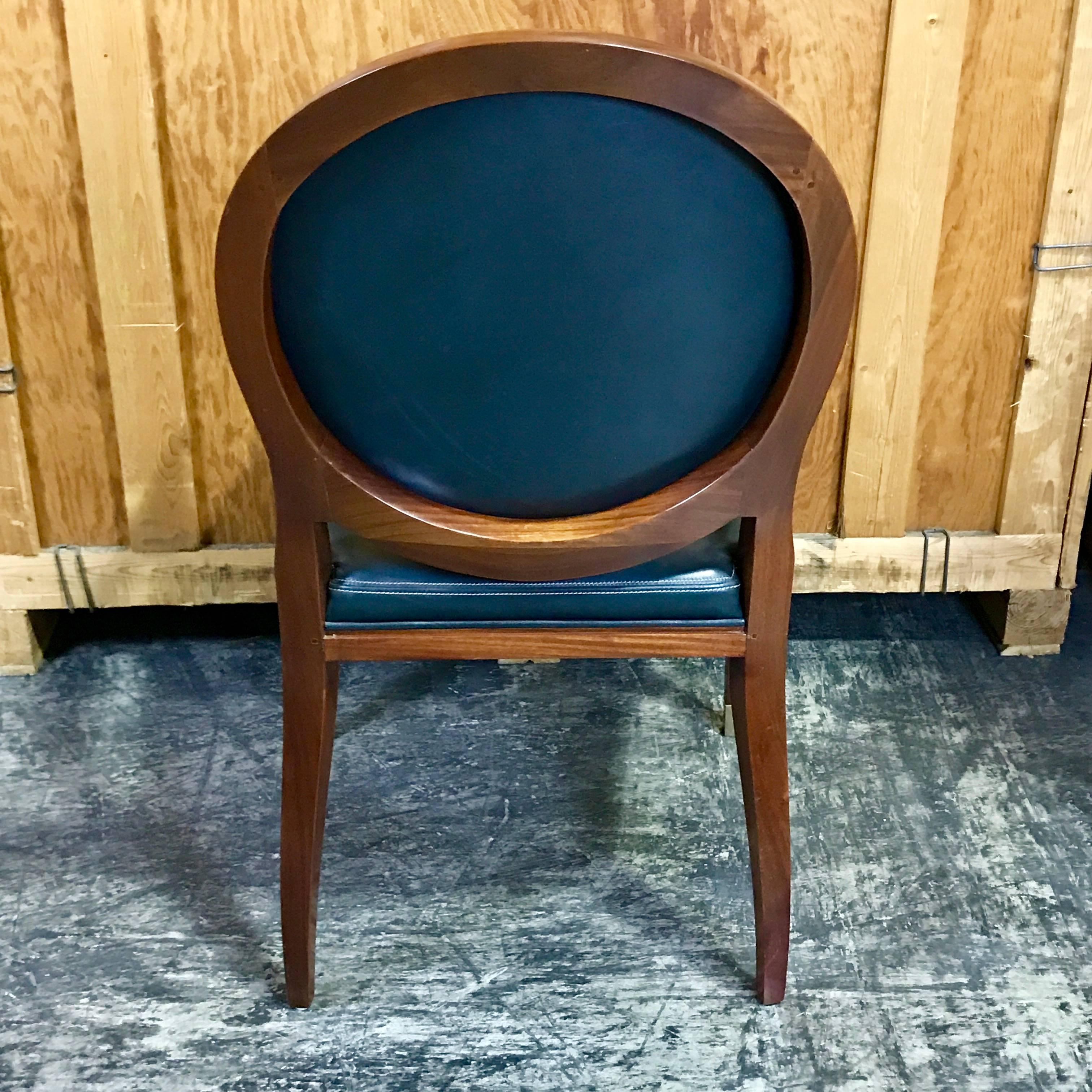 Beautiful Leather Armchair from the Lucien Rollin Collection for William Switzer In Good Condition In West Palm Beach, FL
