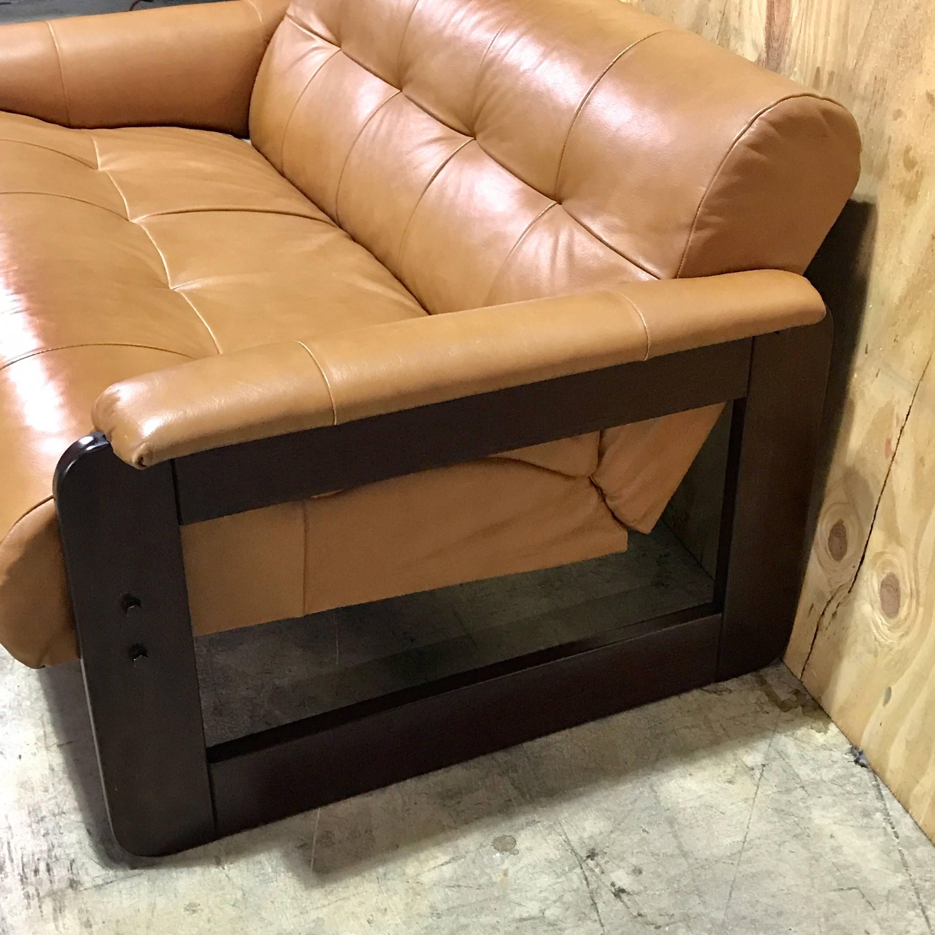 designer leather loveseat